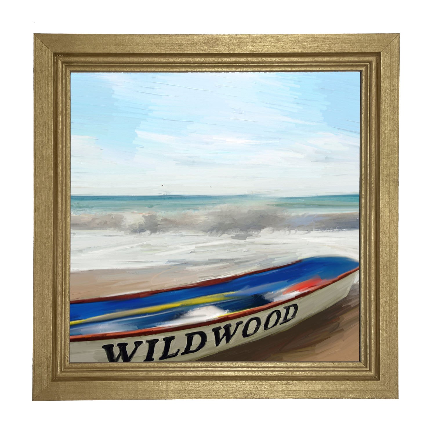 Wildwood Boat on Jersey Shore - Framed art