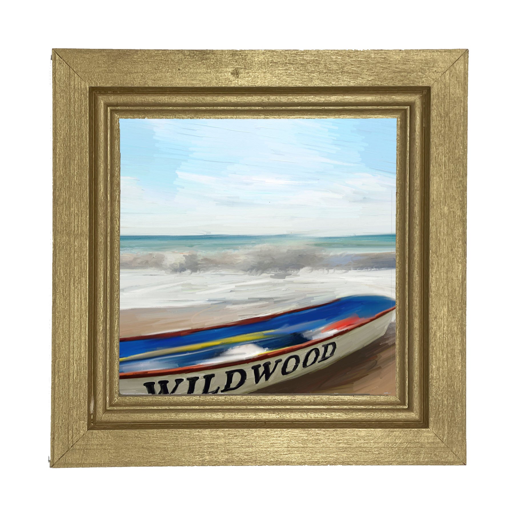 Wildwood Boat on Jersey Shore - Framed art