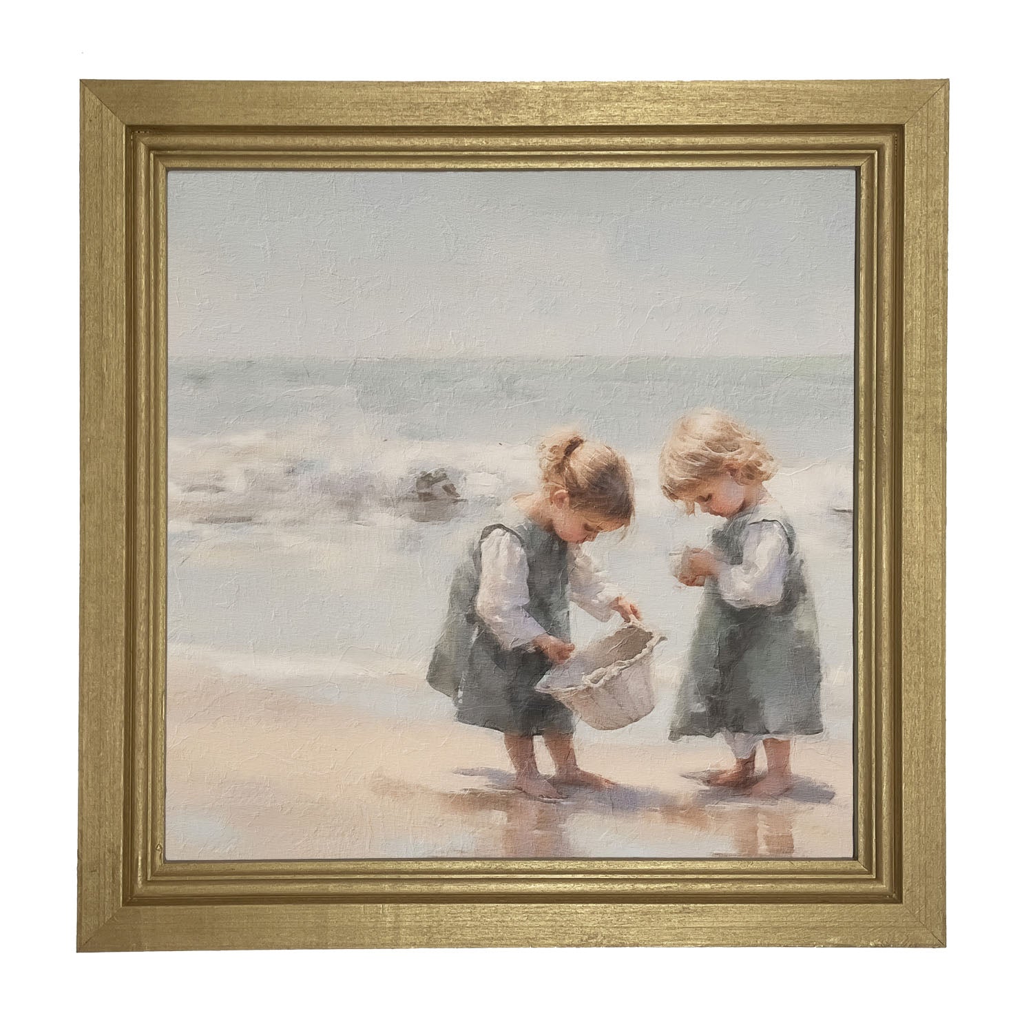 Collecting Shells - Framed art