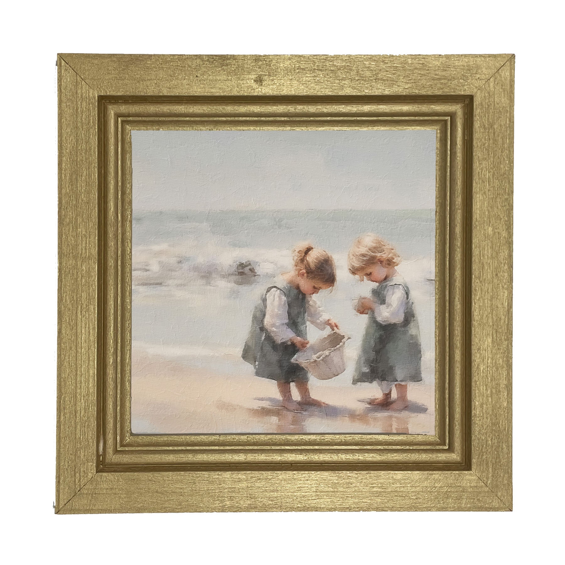 Collecting Shells - Framed art