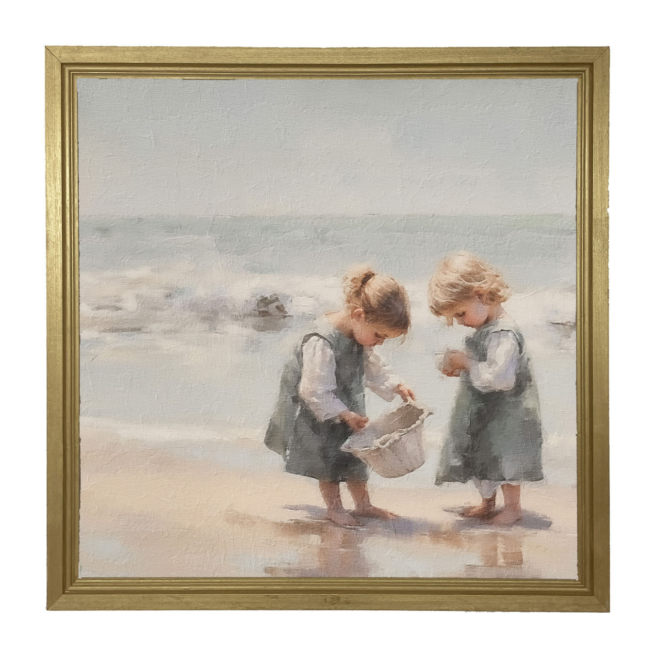Collecting Shells - Framed art