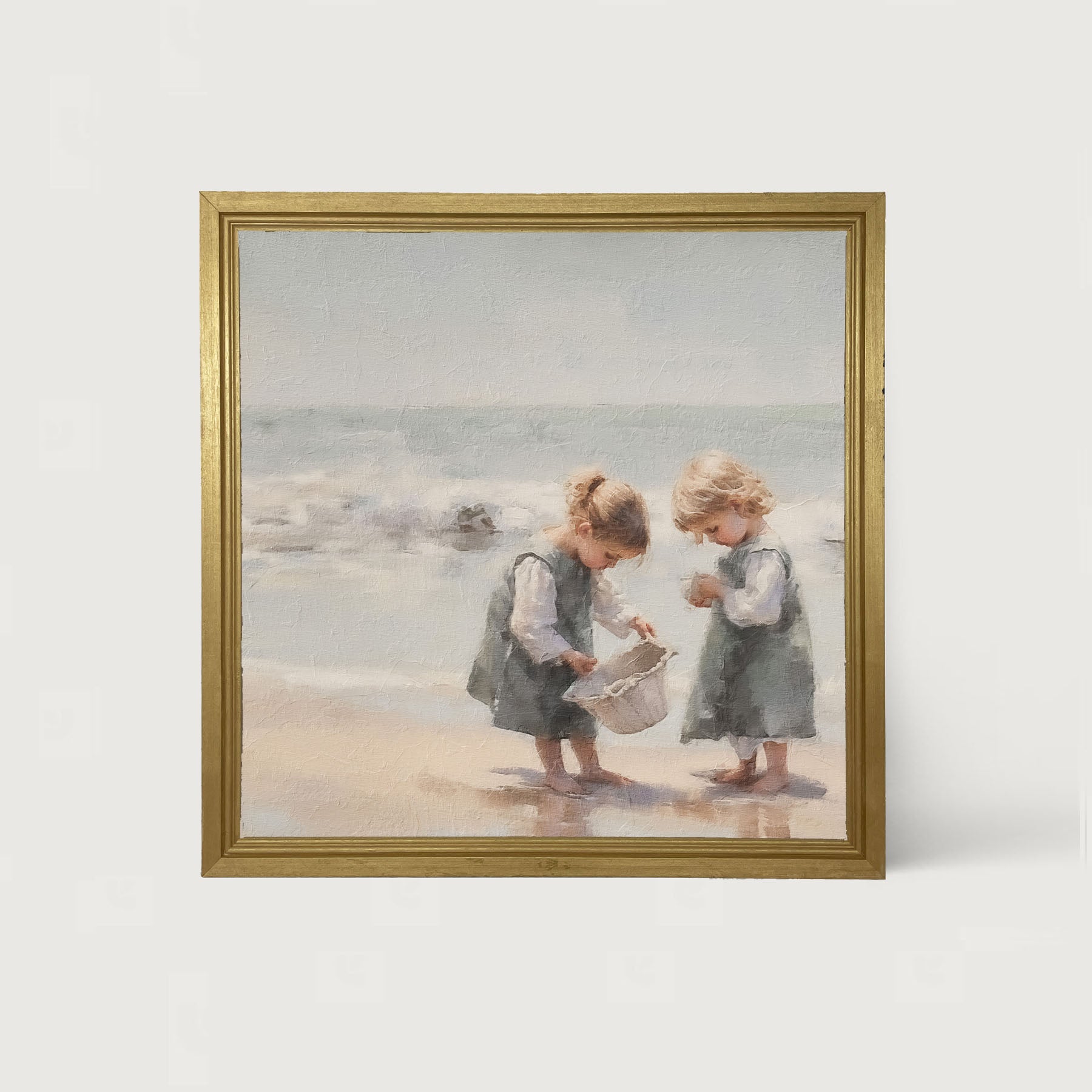 Collecting Shells - Framed art