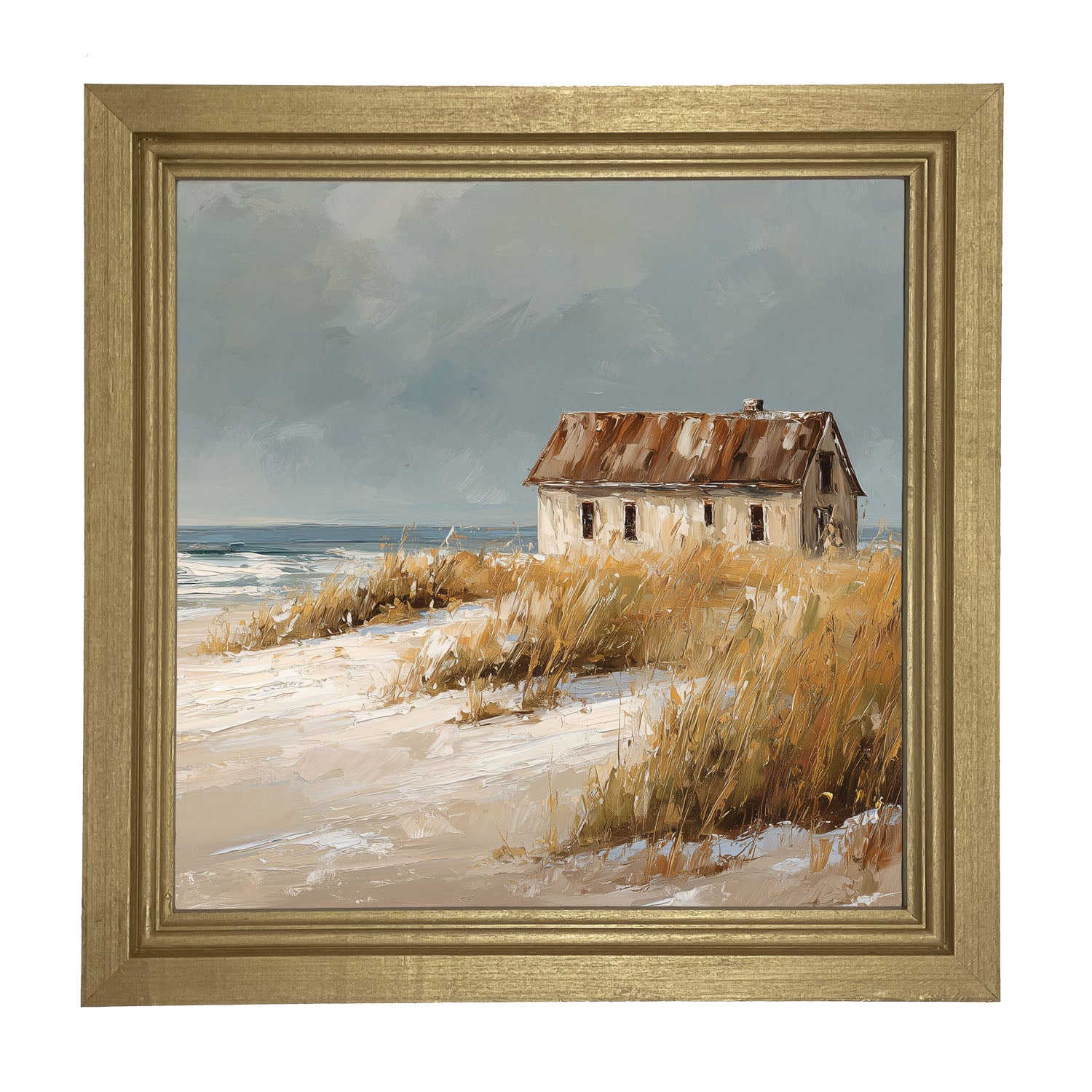 Ocean Island - Cottage - Framed Art