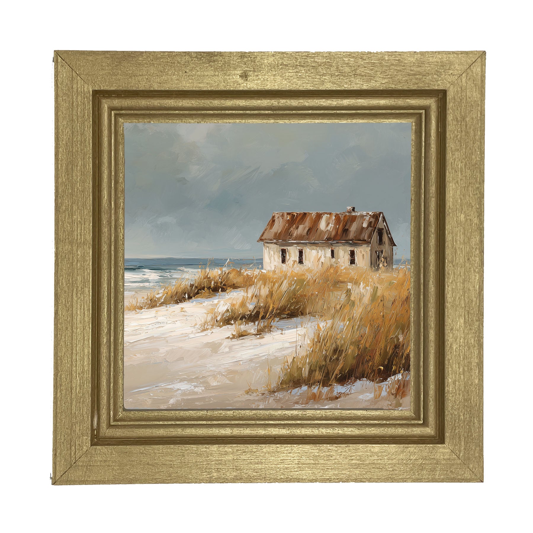 Ocean Island - Cottage - Framed Art