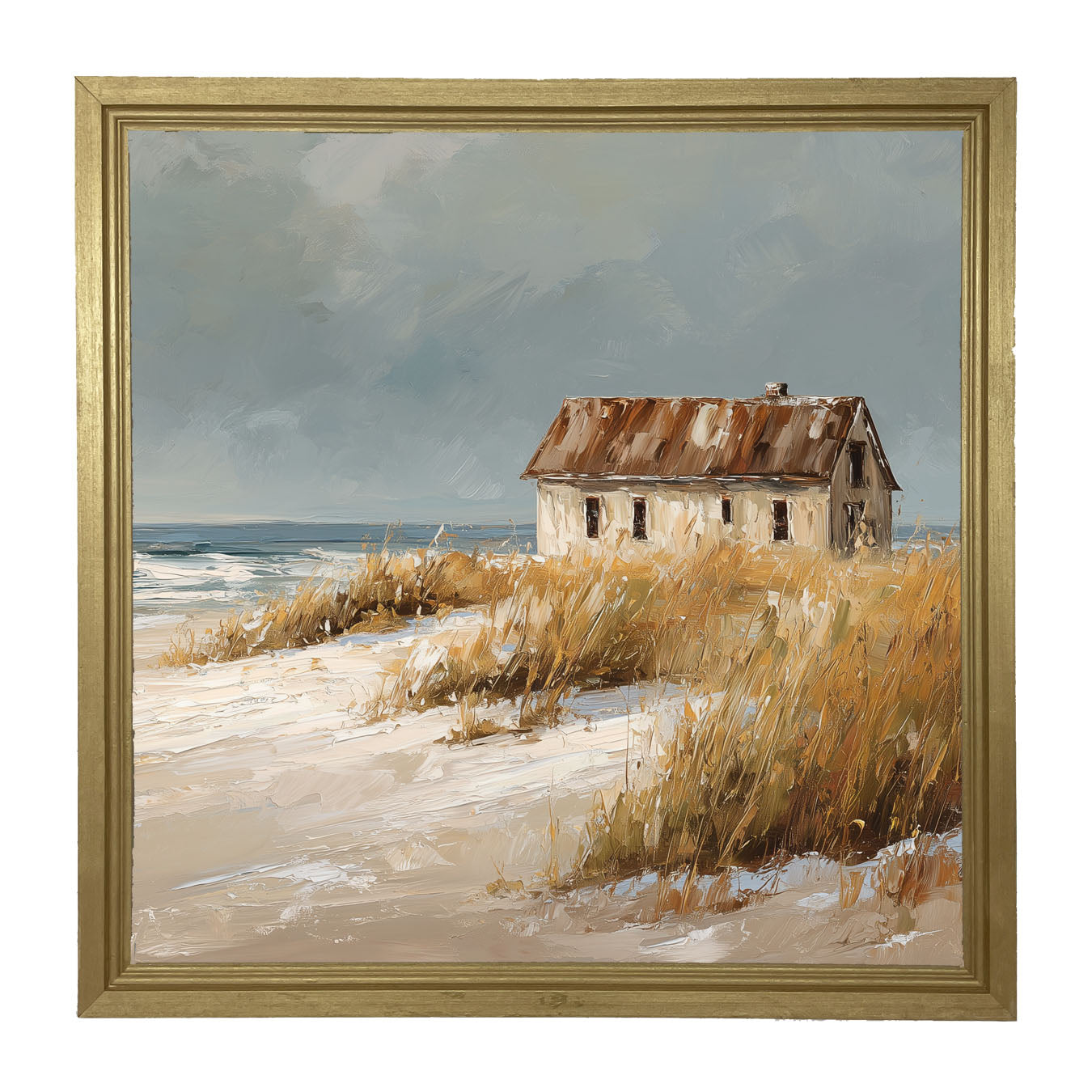 Ocean Island - Cottage - Framed Art
