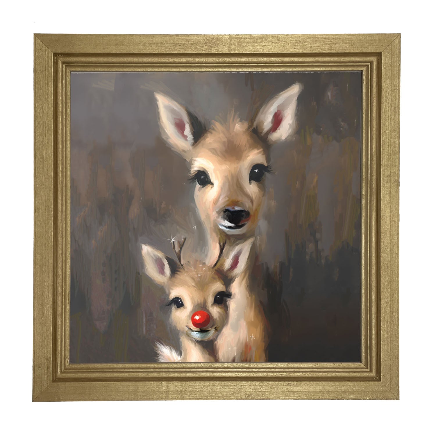 Rudolph and Mama - Framed Art