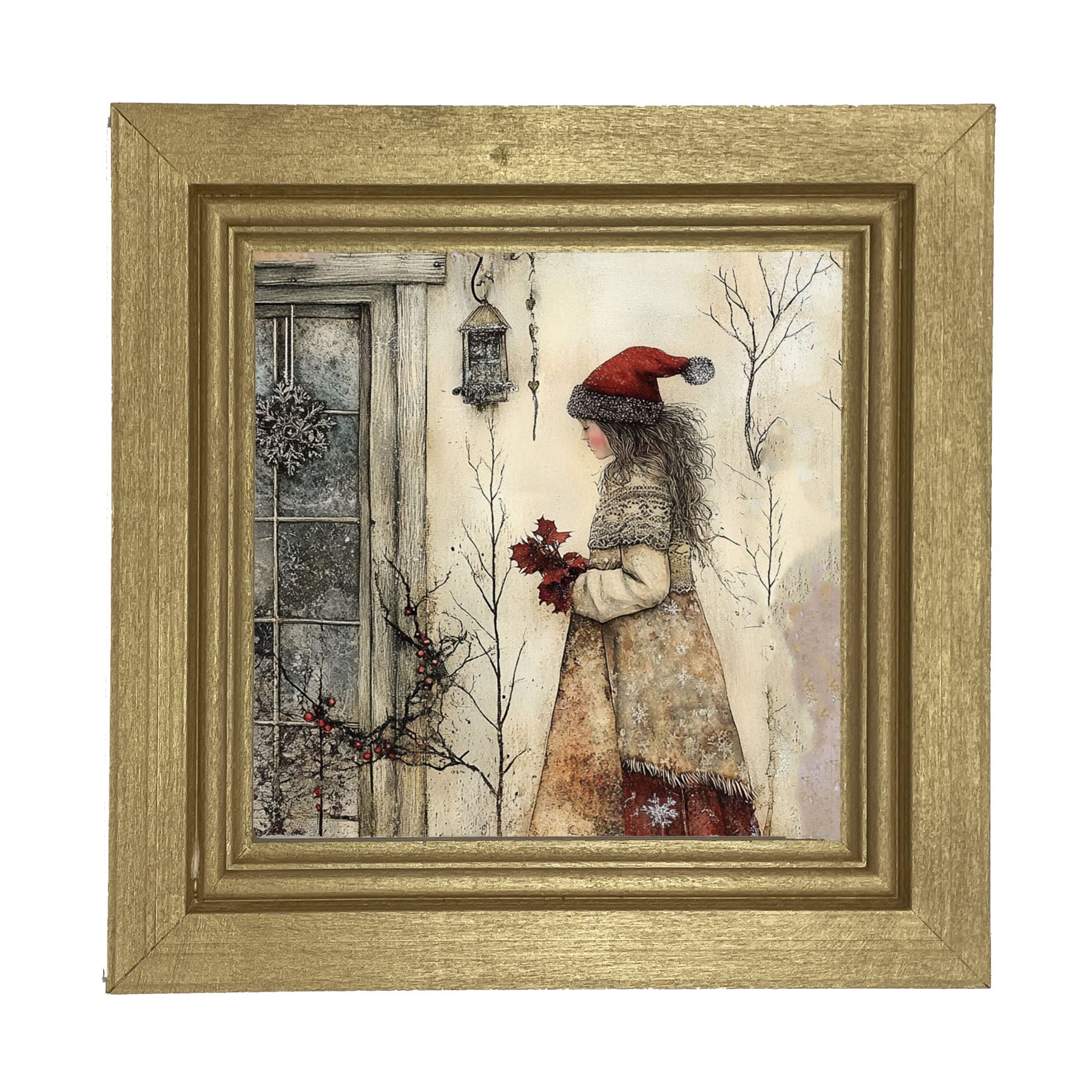 Wintertime Woman - Framed Art