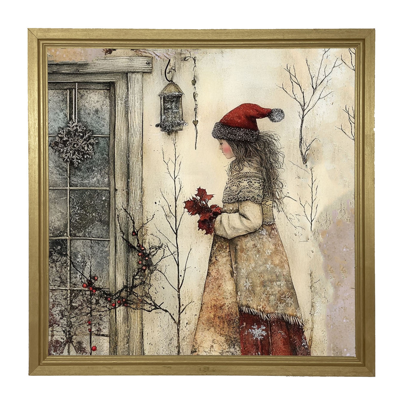 Wintertime Woman - Framed Art