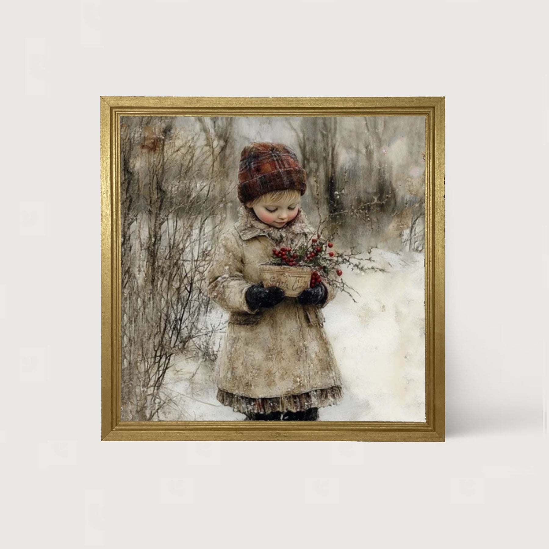 Girl with Red Berries