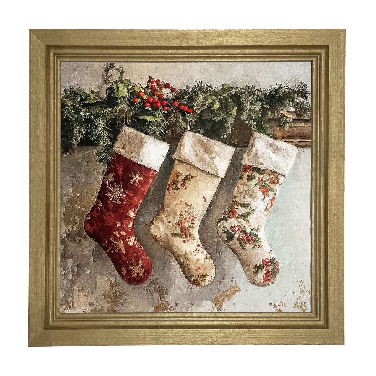 Christmas Stockings - Framed art