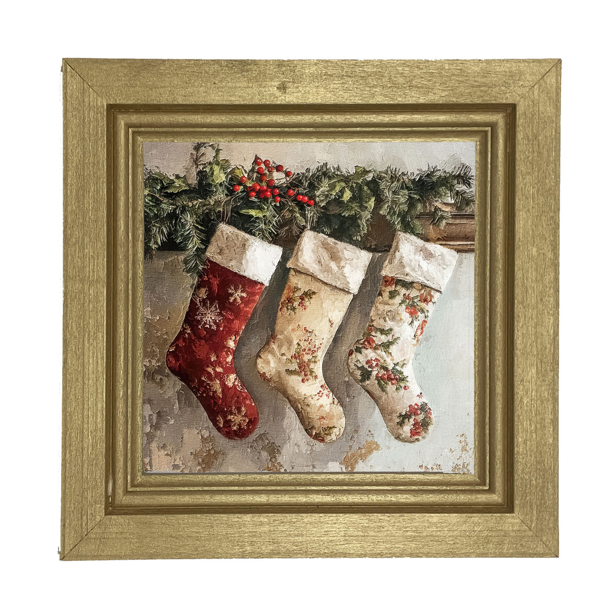Christmas Stockings - Framed art