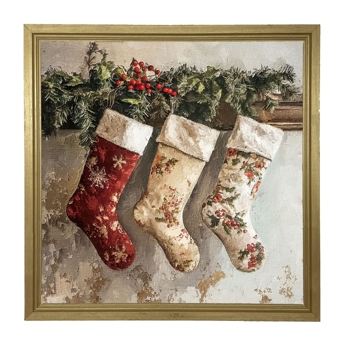 Christmas Stockings - Framed art