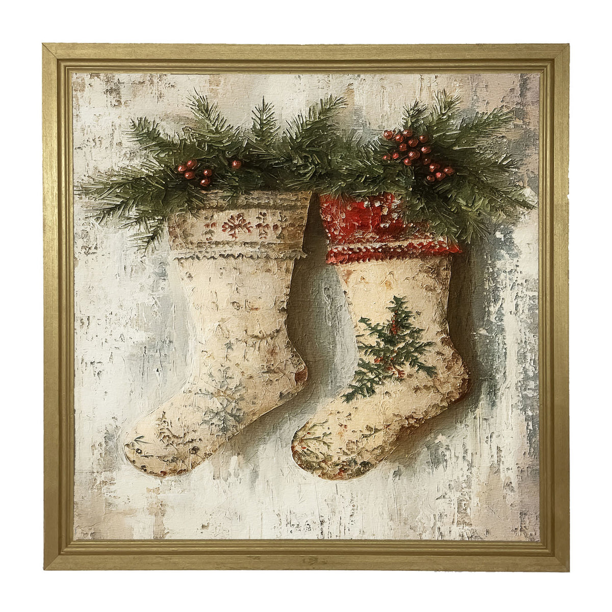 White Stockings - Framed art