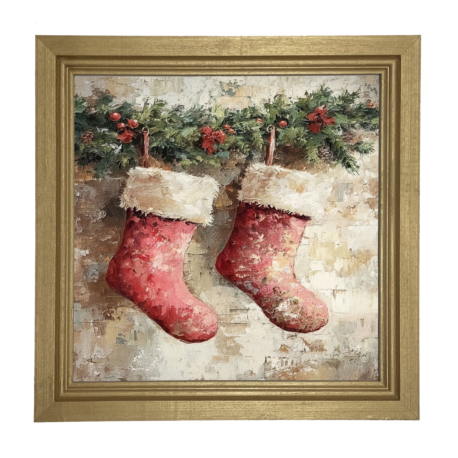 Red Stockings - Framed art