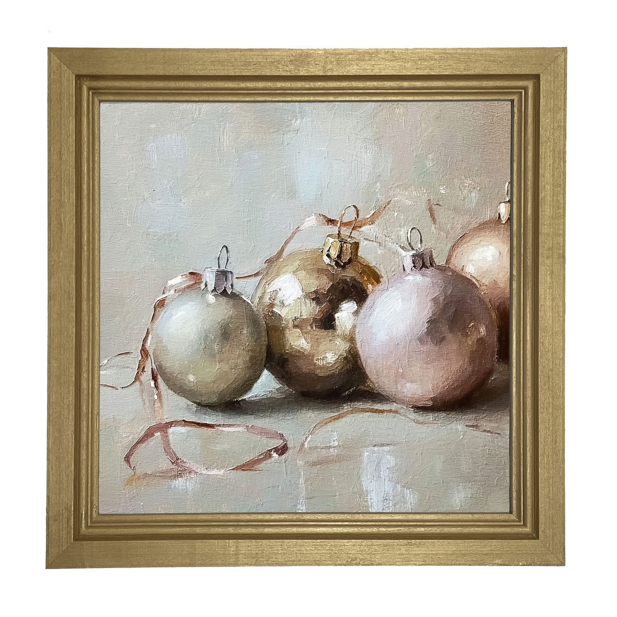 Ornaments and Ribbons - Framed Art