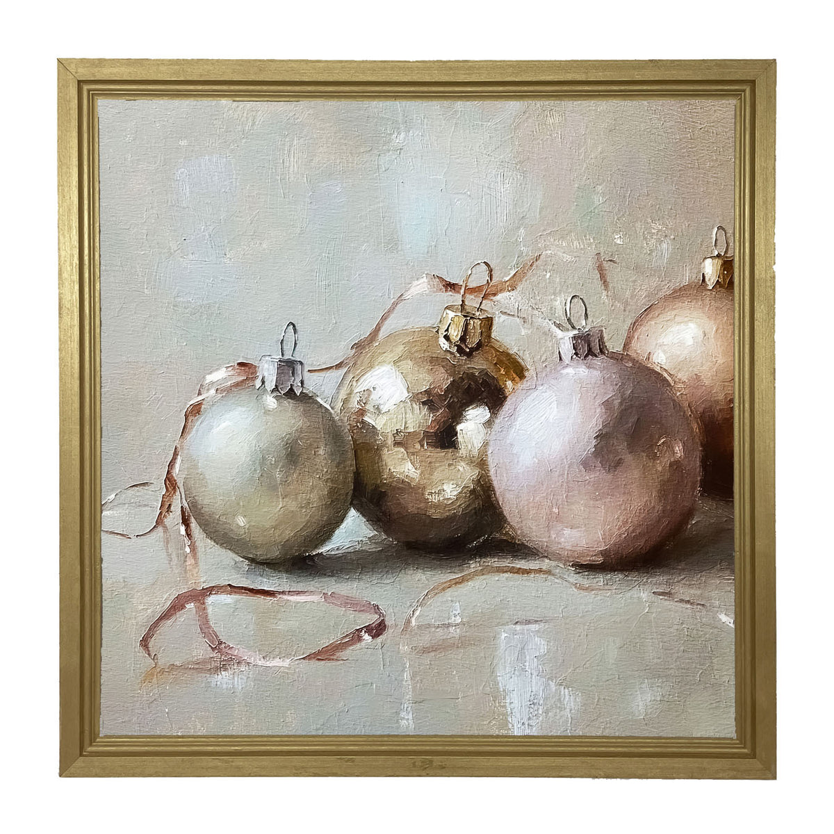 Ornaments and Ribbons - Framed Art