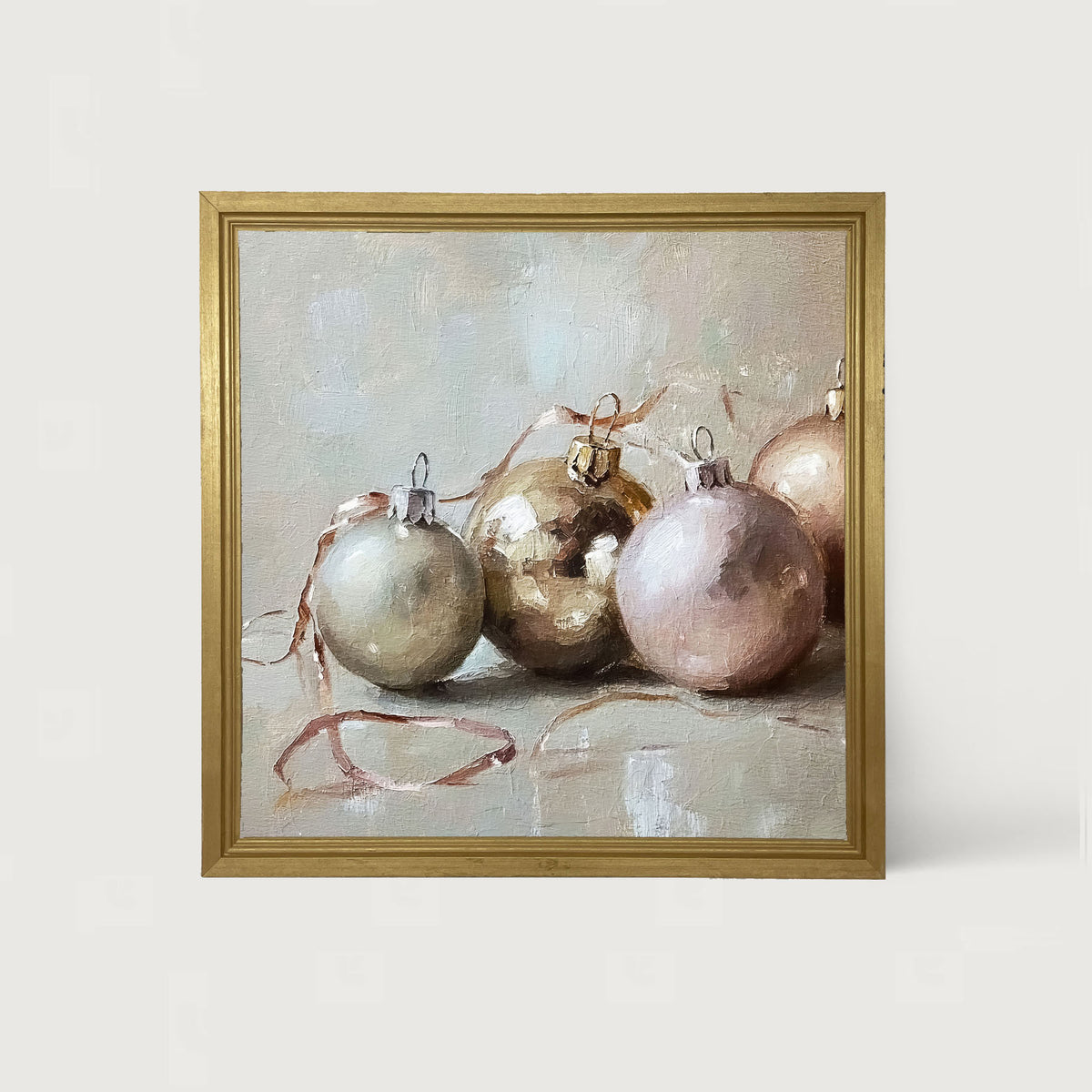 Ornaments and Ribbons - Framed Art