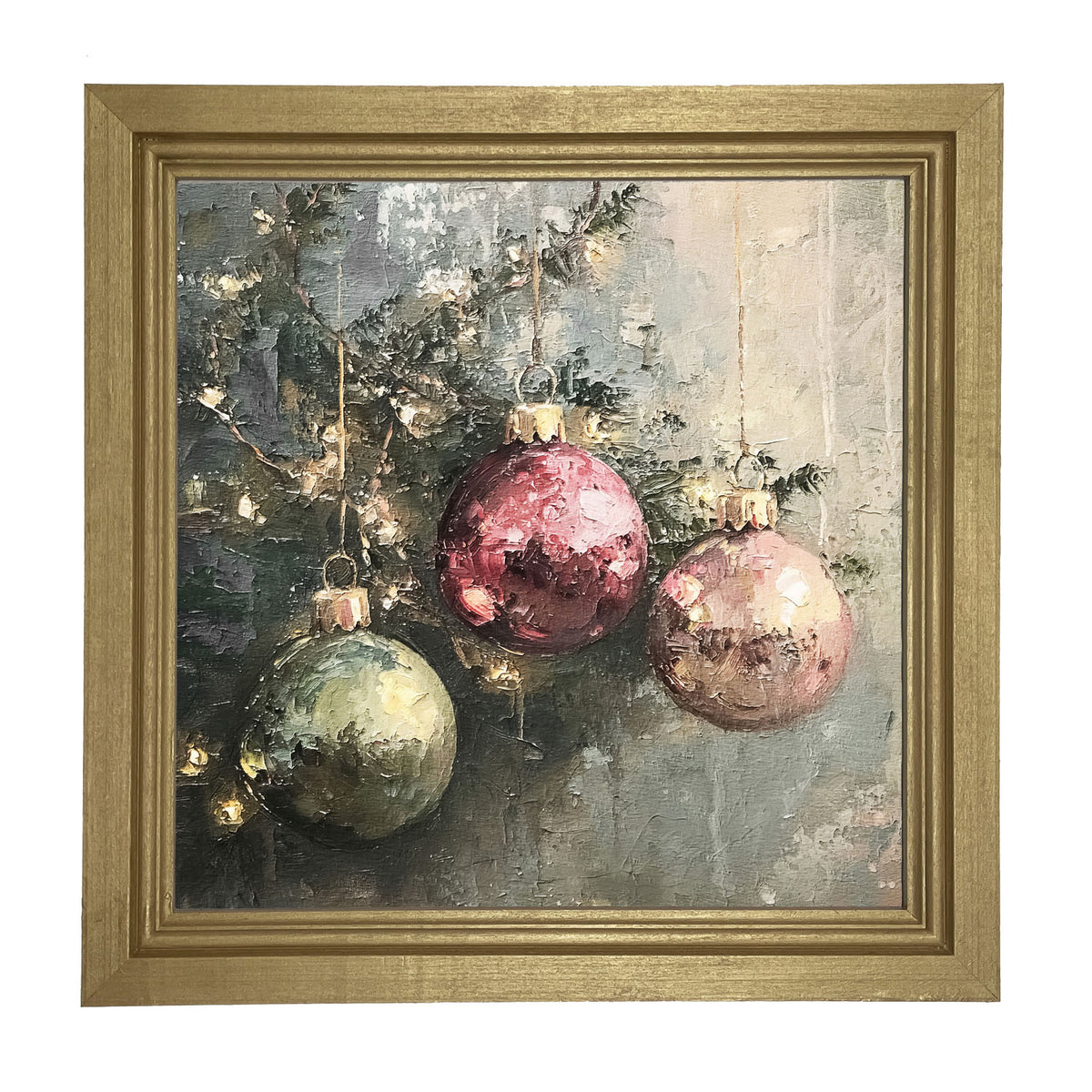 Ornaments on a Tree - Framed Art