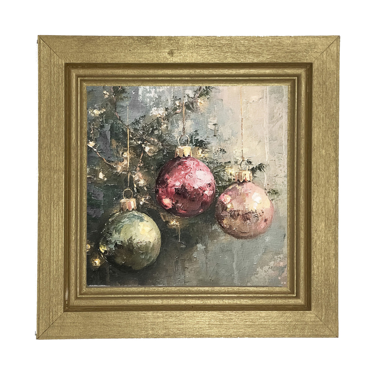 Ornaments on a Tree - Framed Art