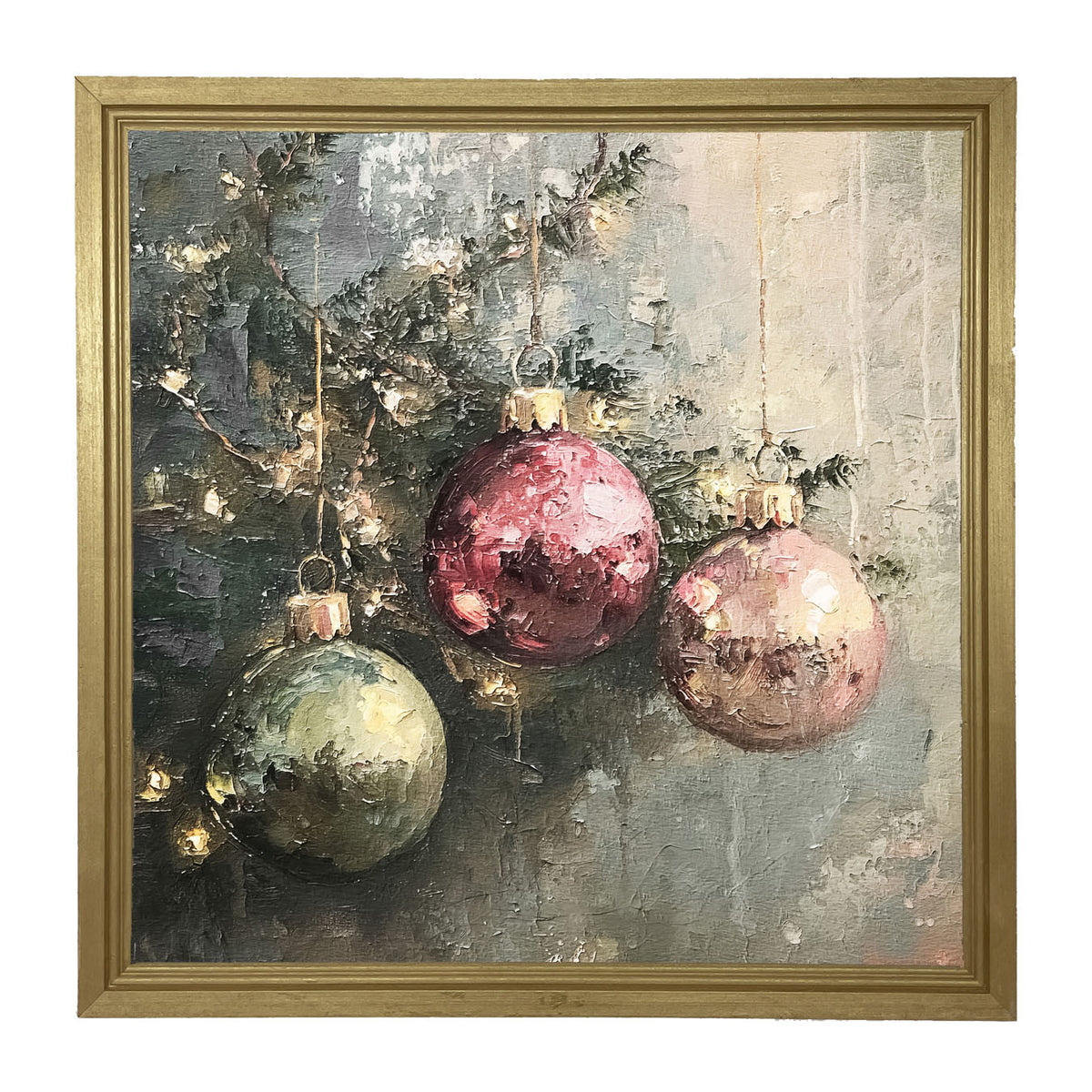 Ornaments on a Tree - Framed Art