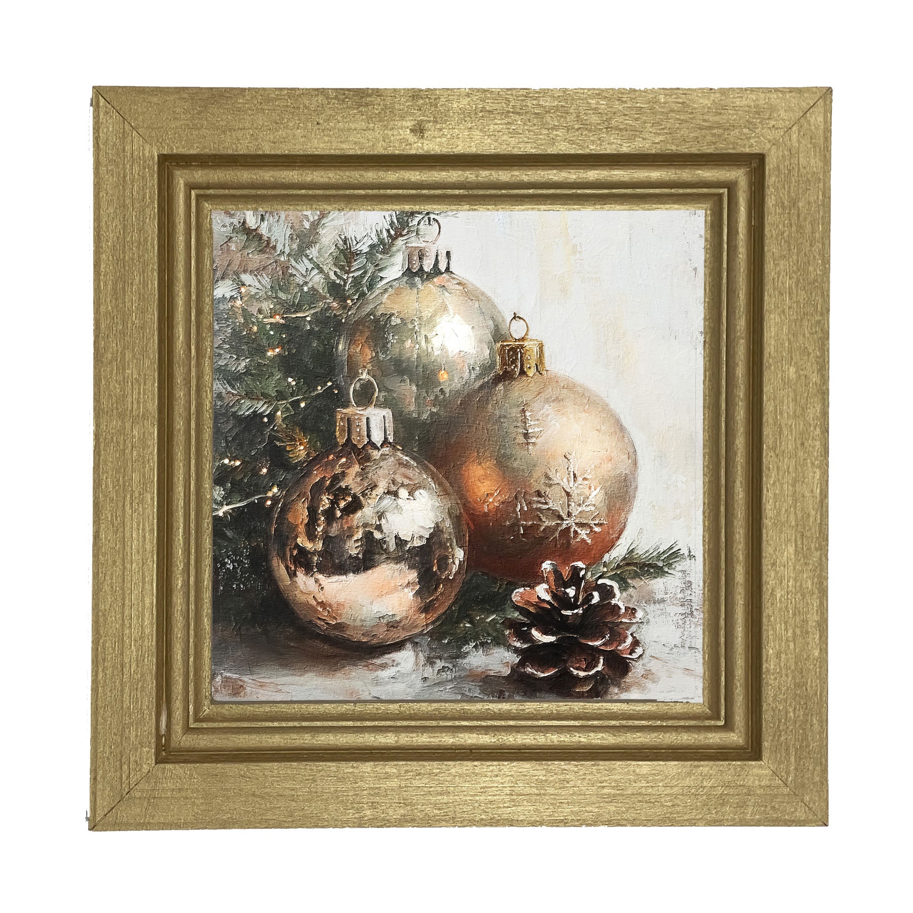 Golden Ornaments - Framed Art