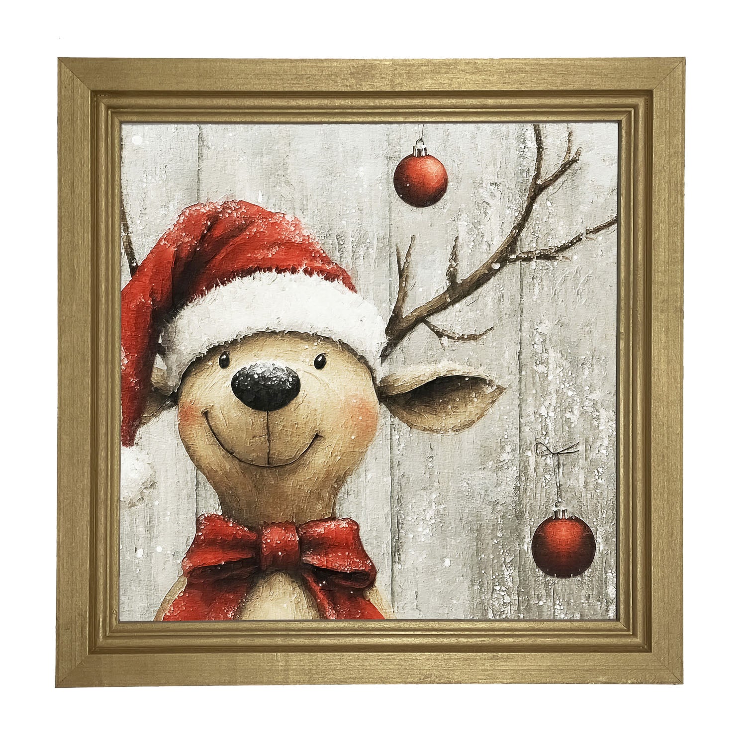 Christmas Dog - Framed Art