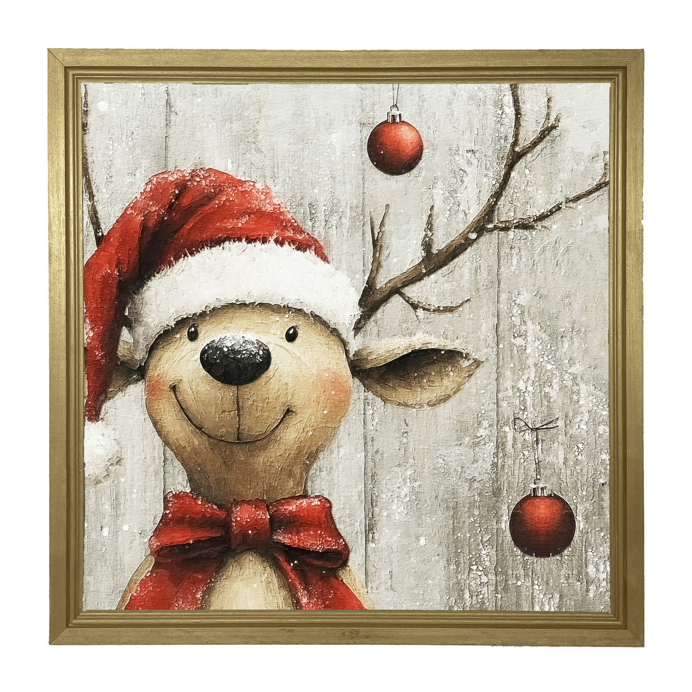 Christmas Dog - Framed Art