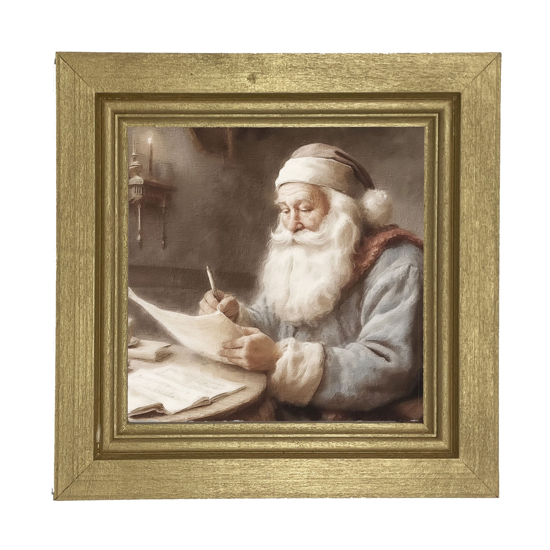 Checking the list - Framed art