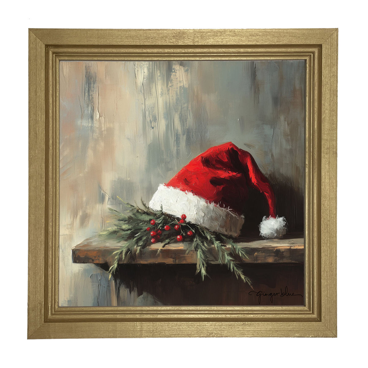 Santa's Hat - Framed Art