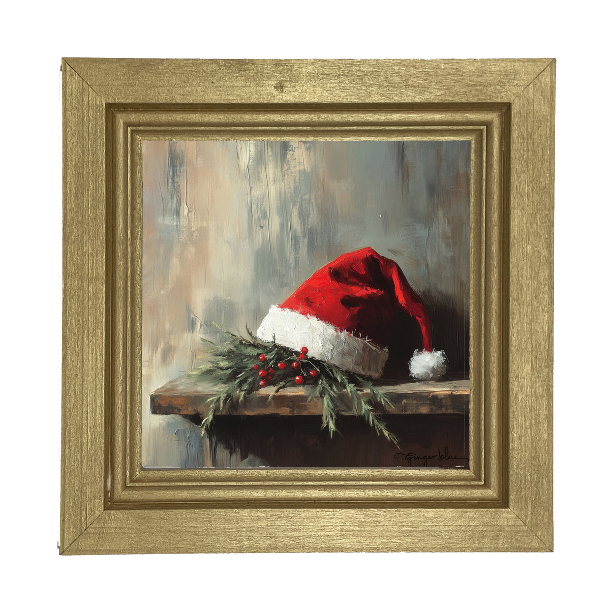 Santa's Hat - Framed Art