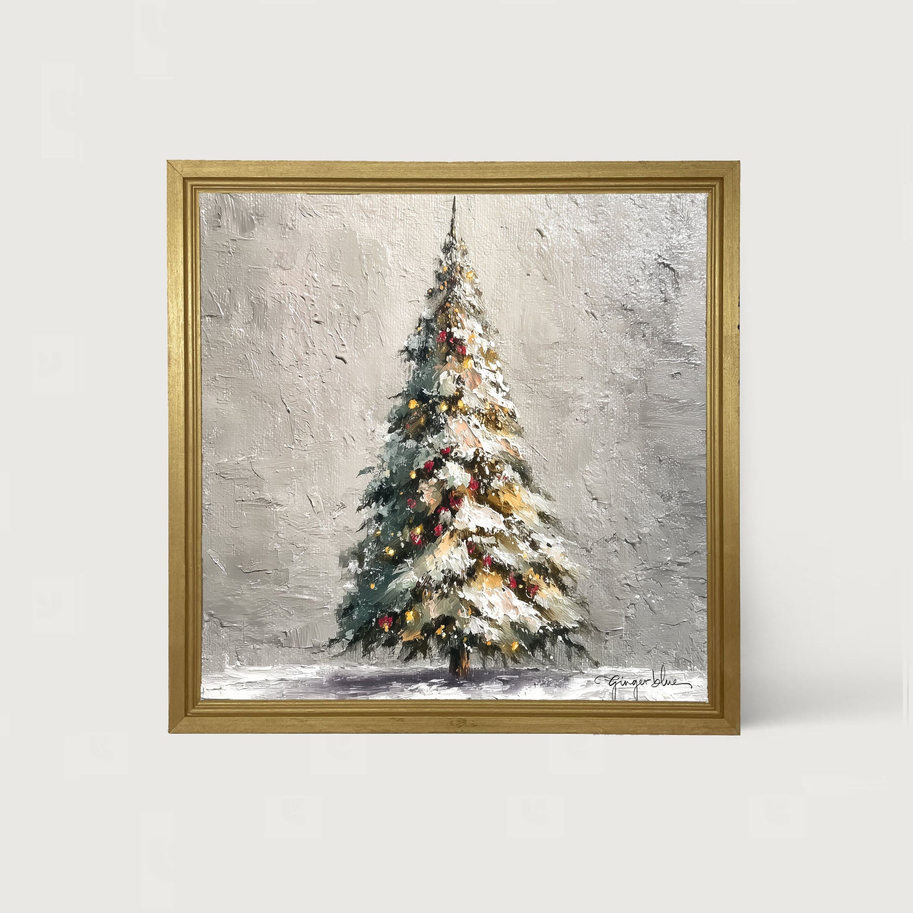 Rustic Christmas Tree - Framed Art