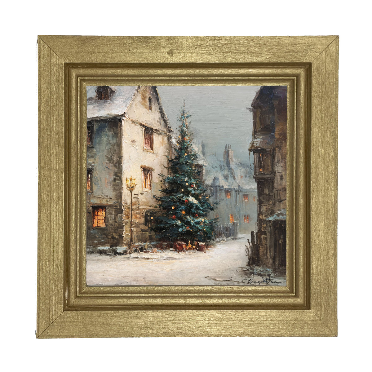 Neighborhood Christmas Tree - Framed Art