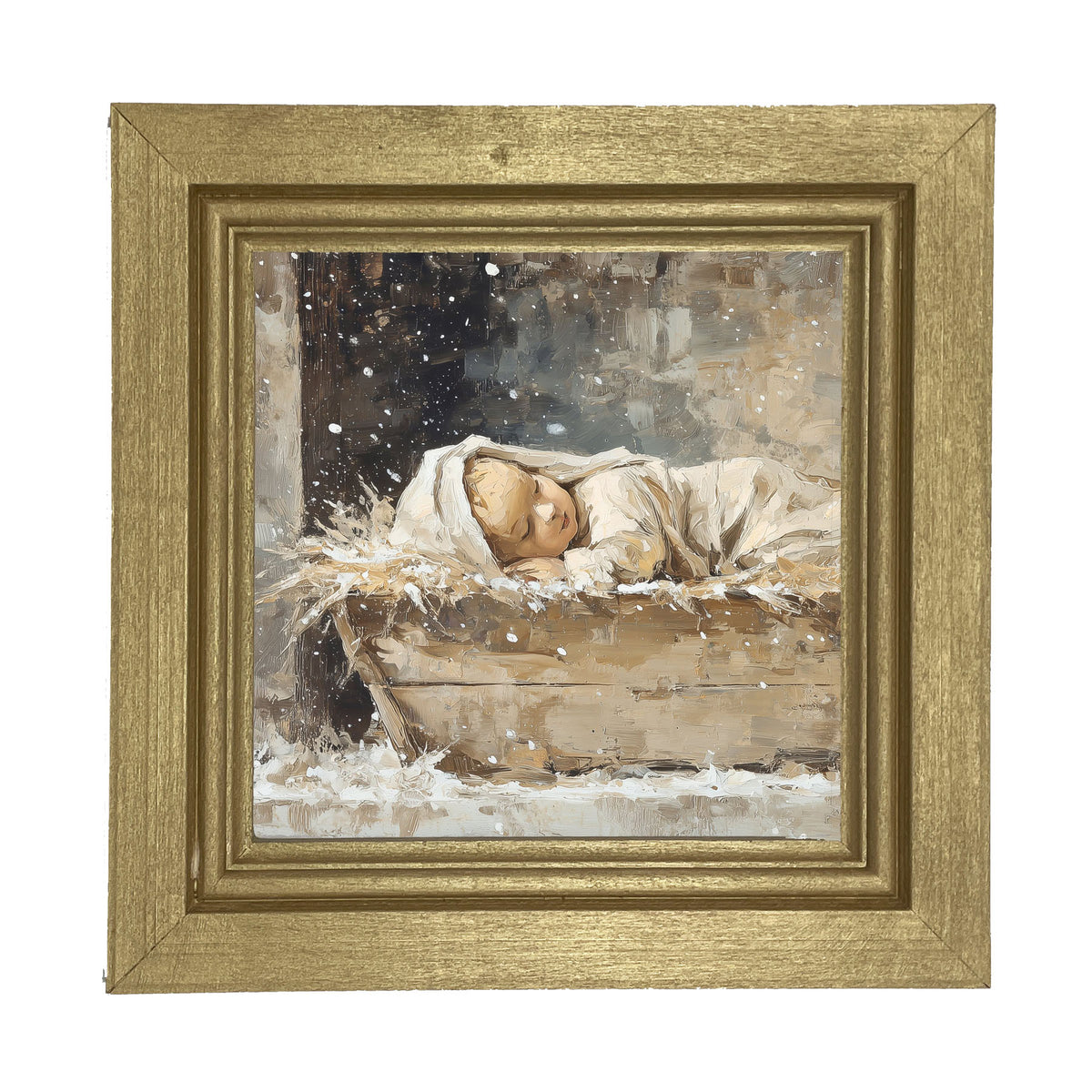 Baby Jesus Sleeping - Framed Art