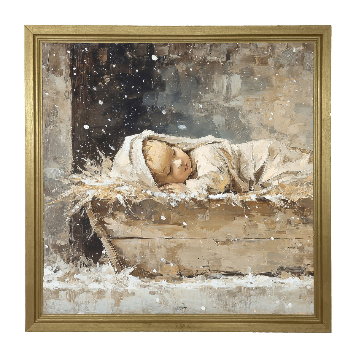 Baby Jesus Sleeping - Framed Art