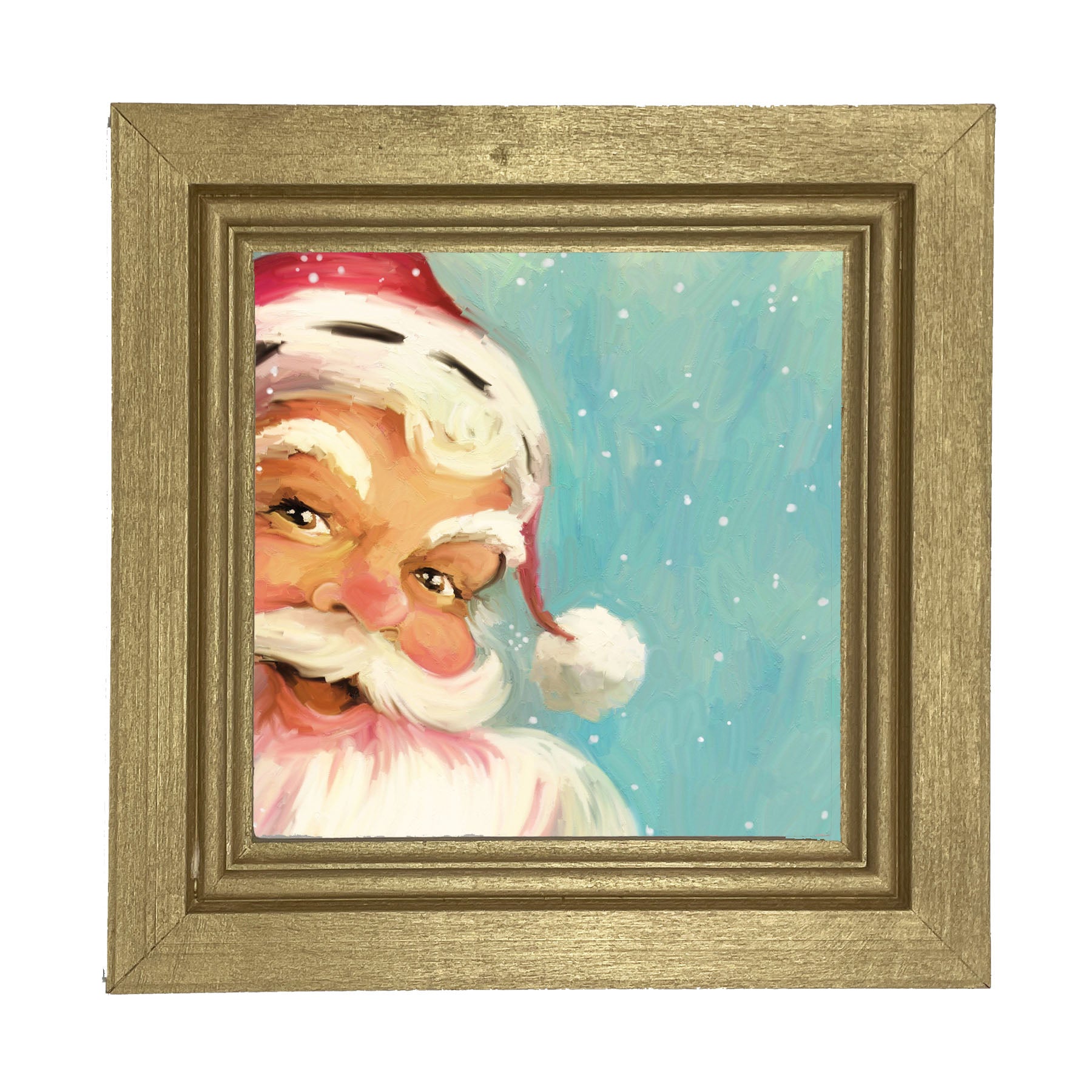 Aqua Santa - Framed Art