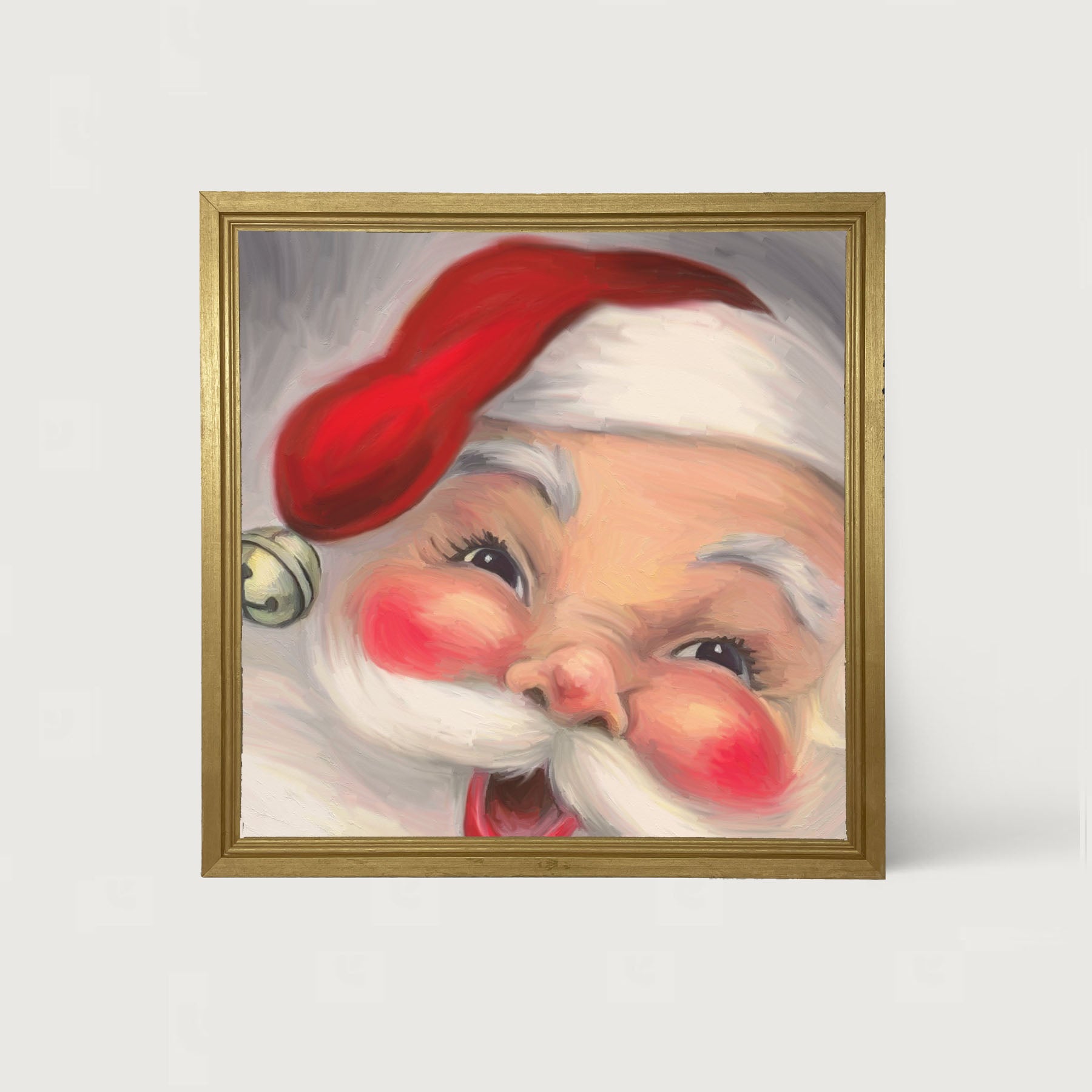 Santa with Rosy Cheeks - Framed art
