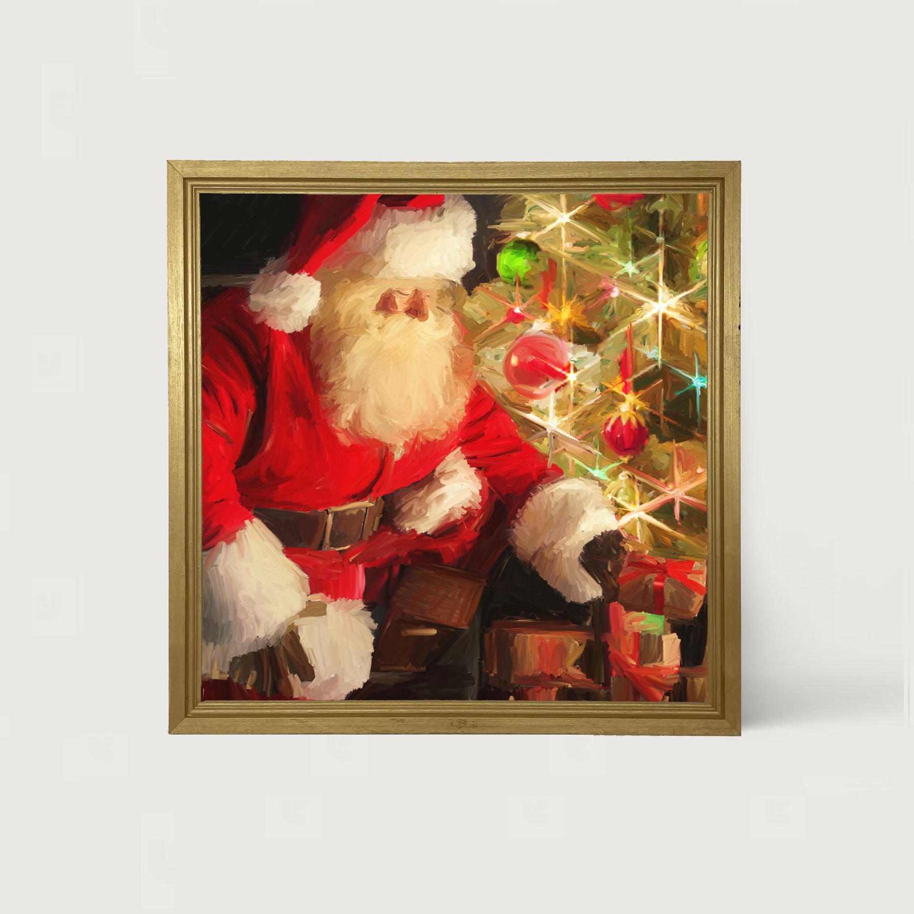 St. Nick at Christmas Time - Framed art