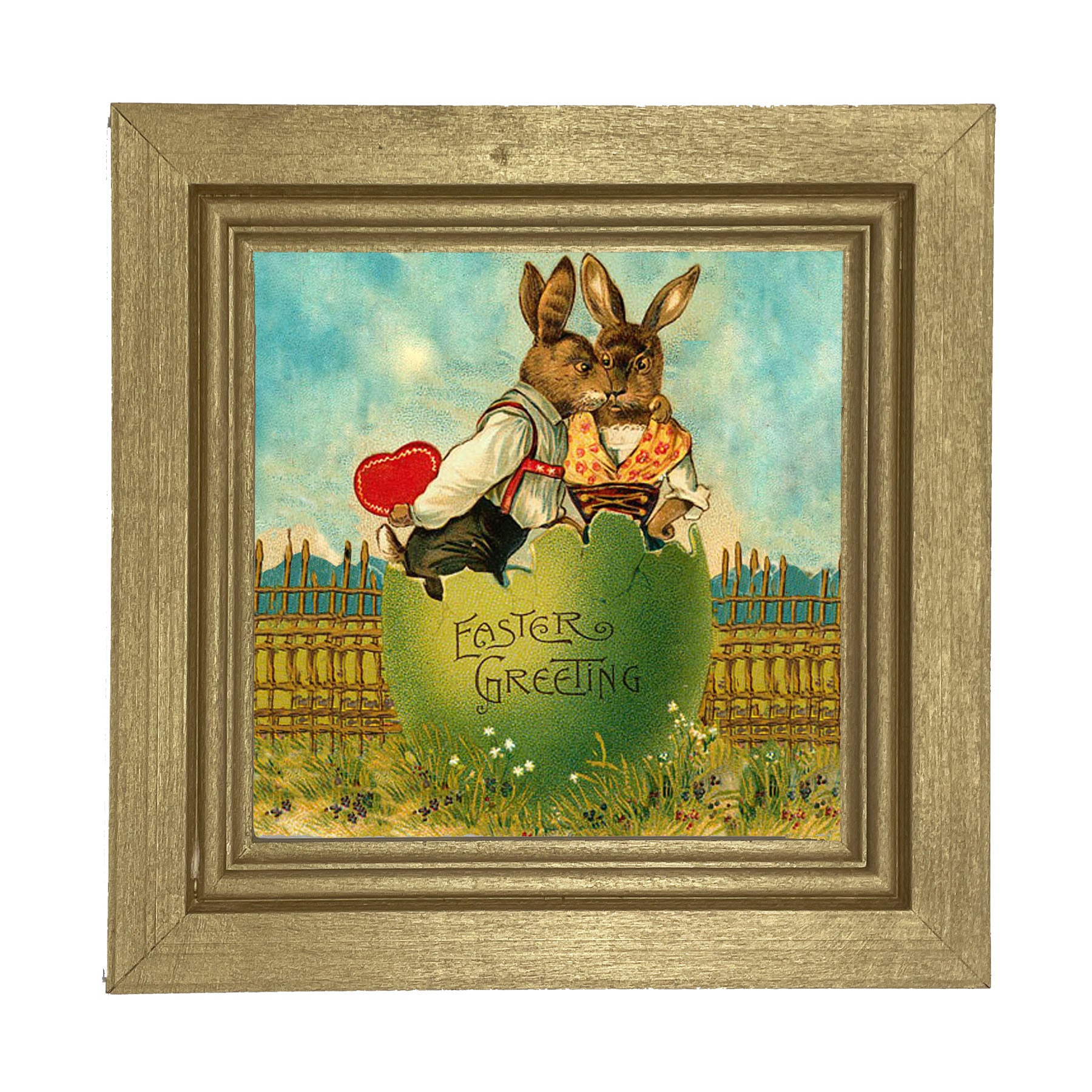 Easter Kiss - Framed art