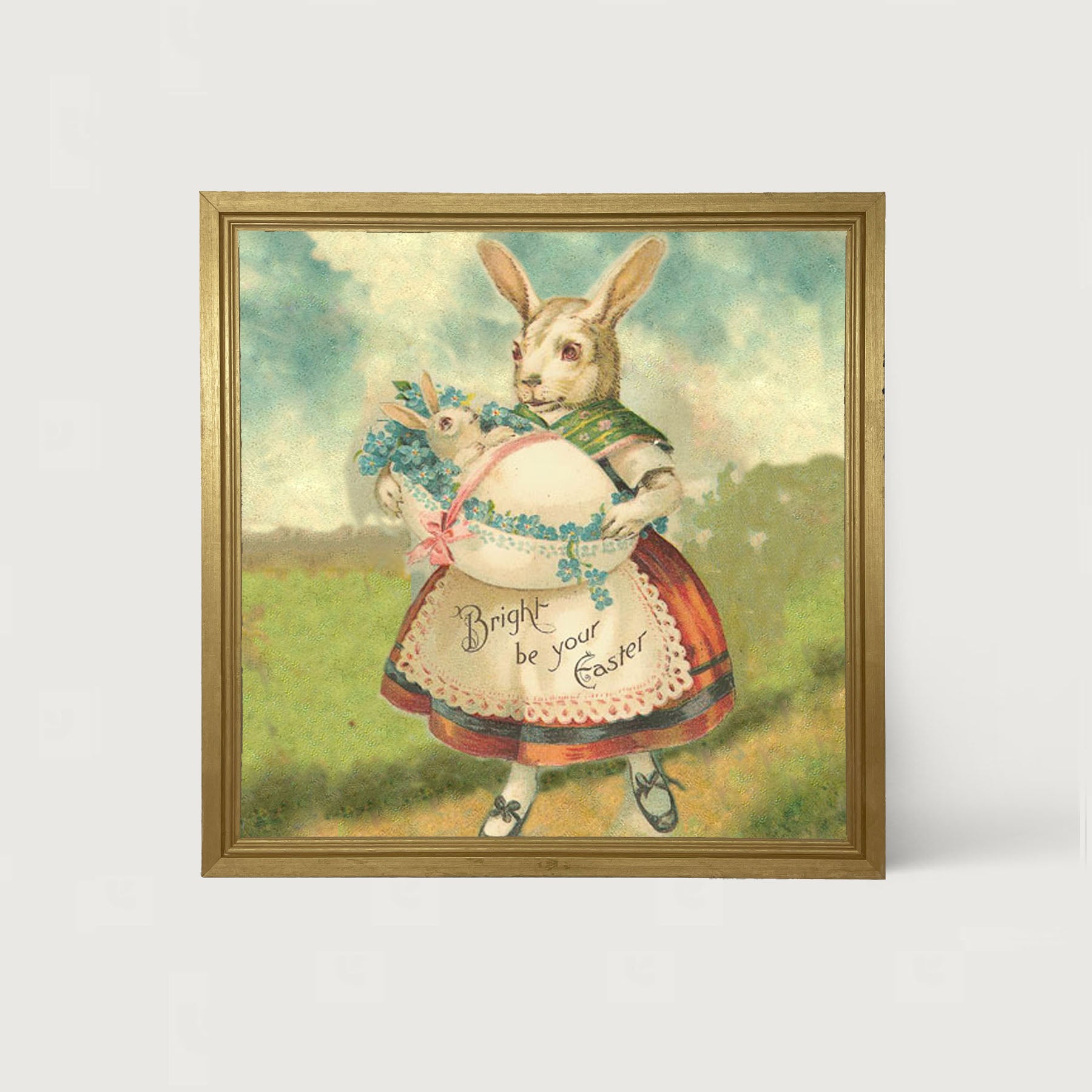 Bright Be Your Easter - Framed art