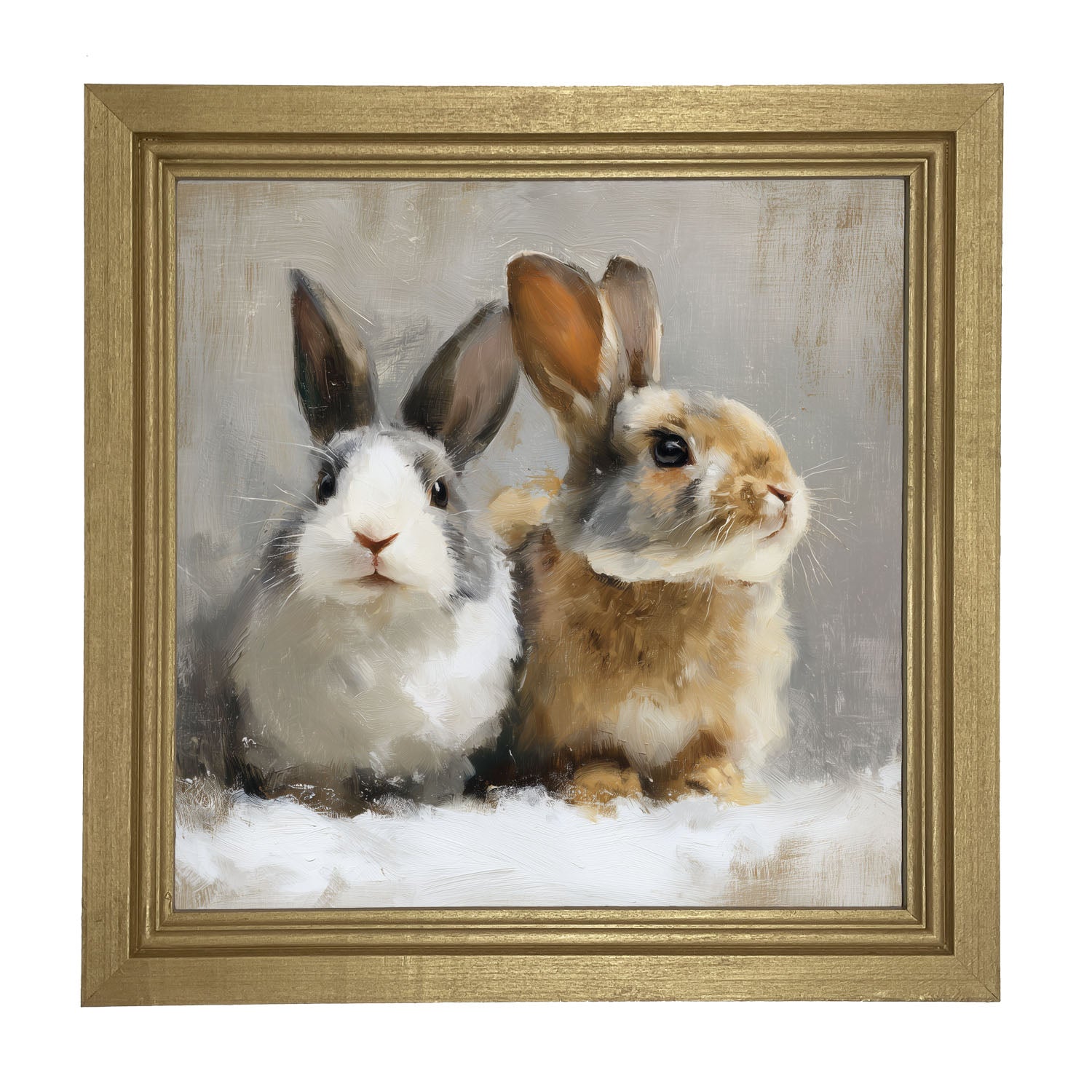 Two Bunnies - Framed Art