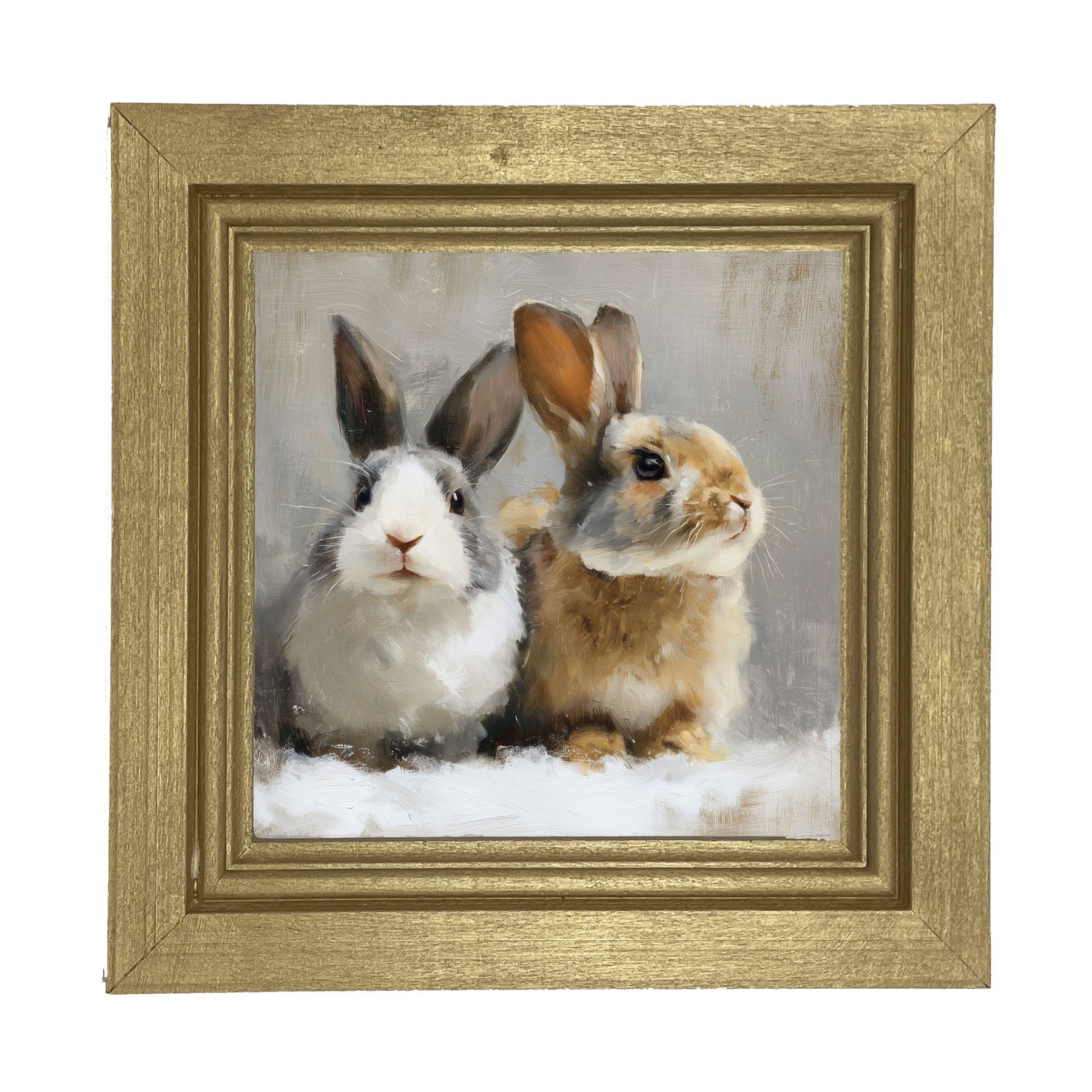 Two Bunnies - Framed Art