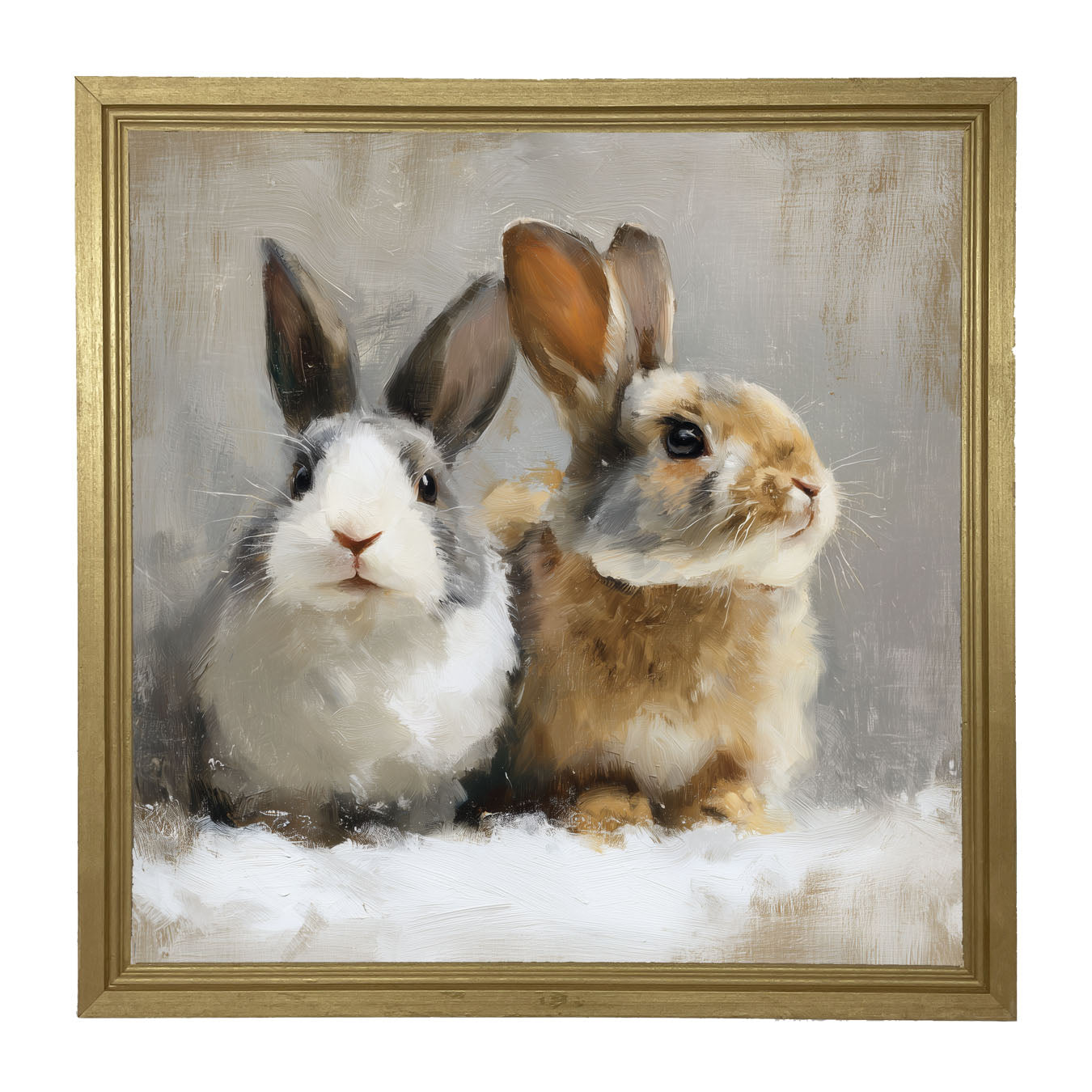 Two Bunnies - Framed Art