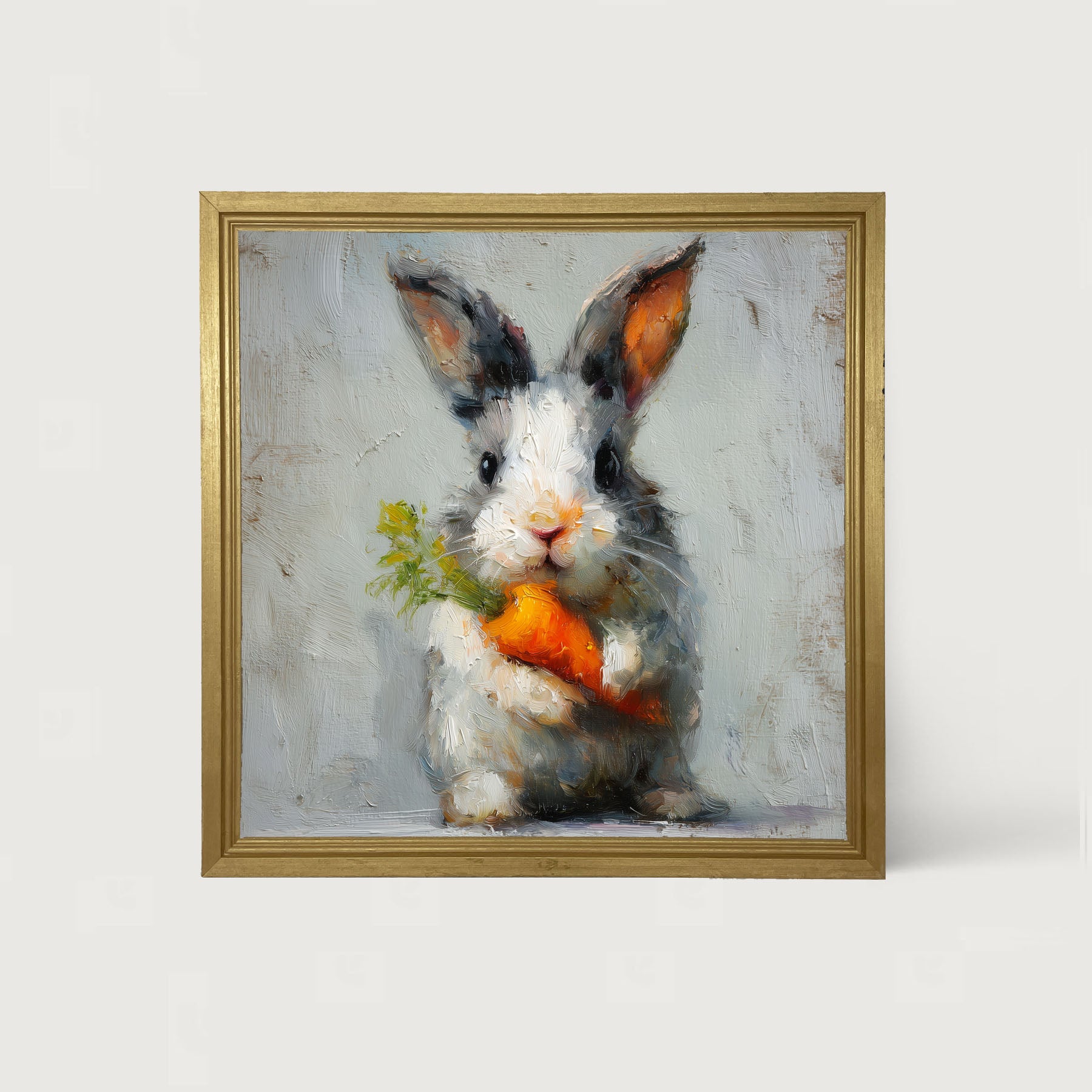 Bunny holding Carrot