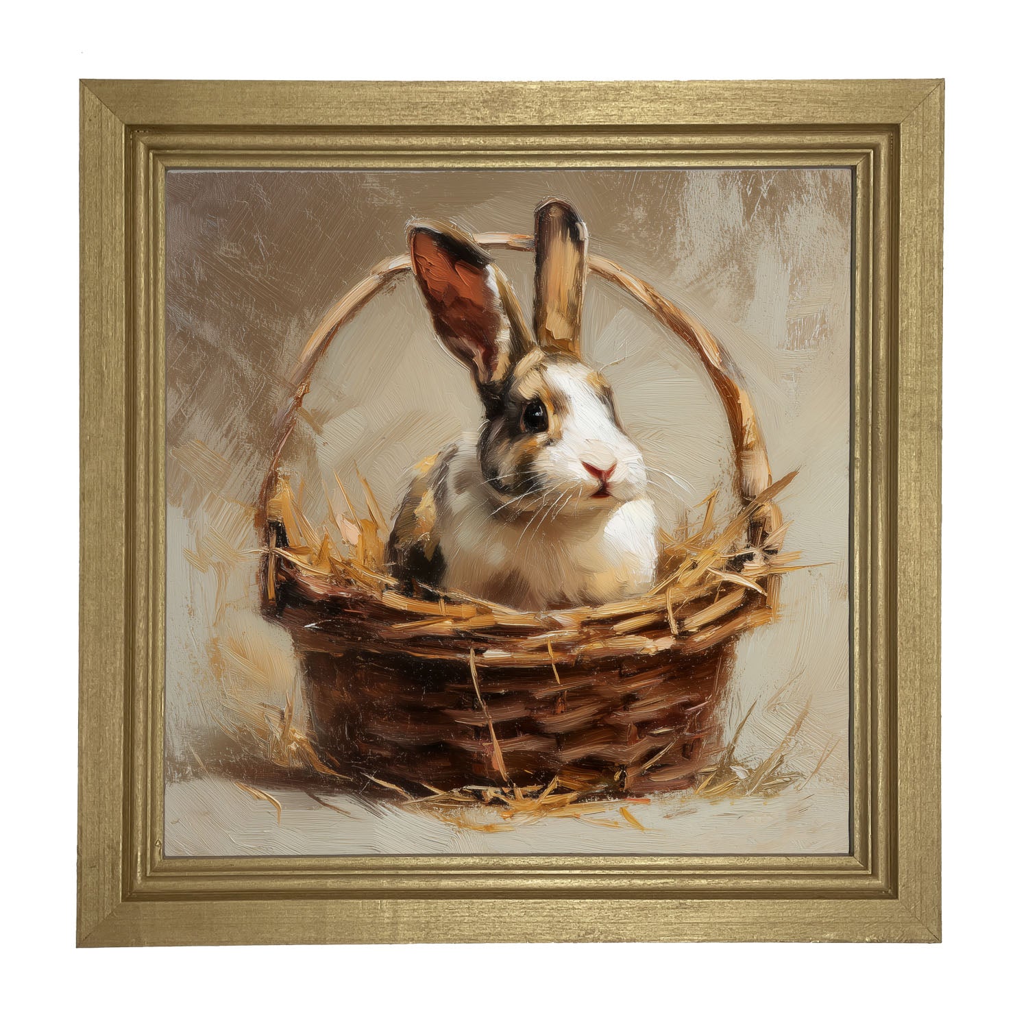 Easter Basket - Bunny - Framed Art