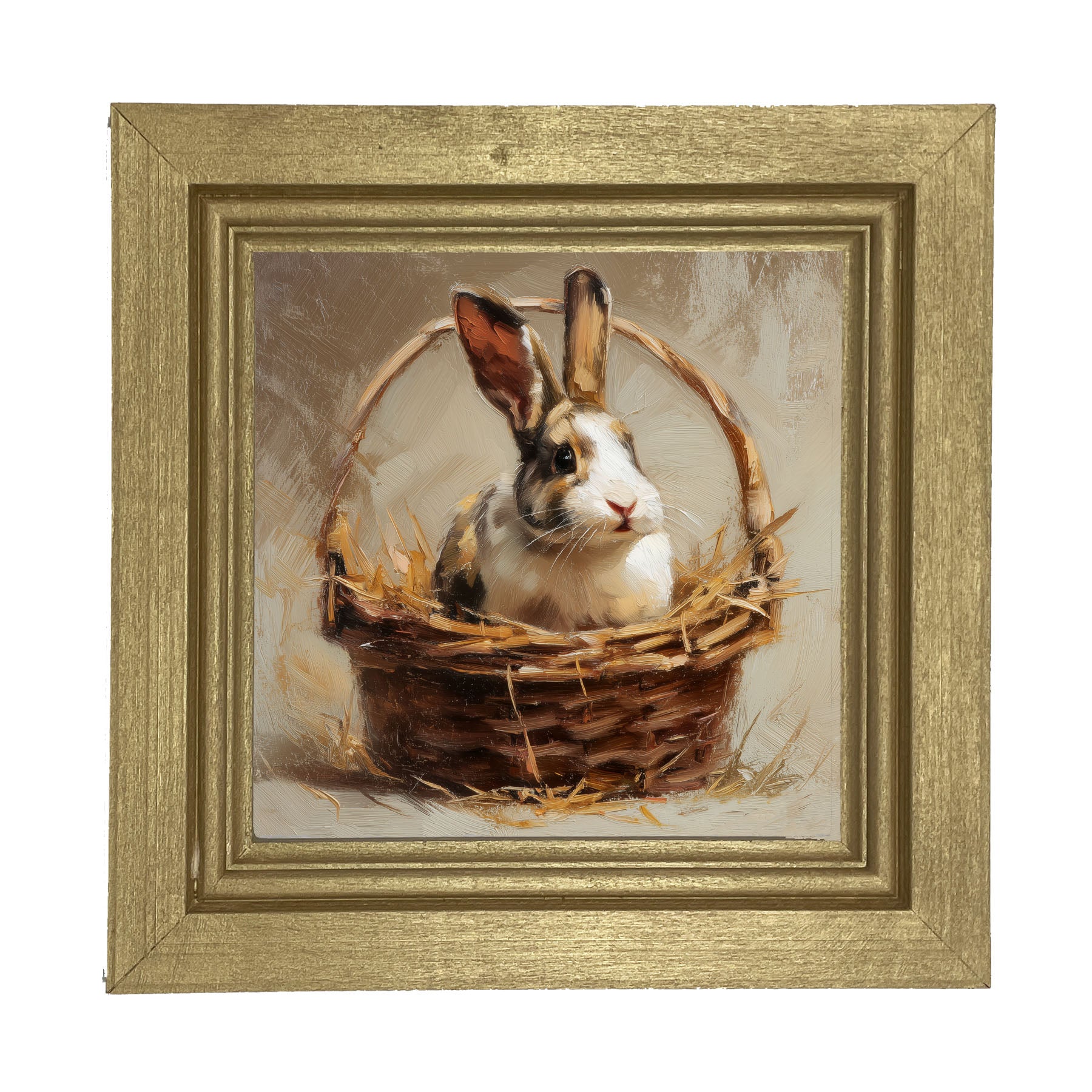 Easter Basket - Bunny - Framed Art