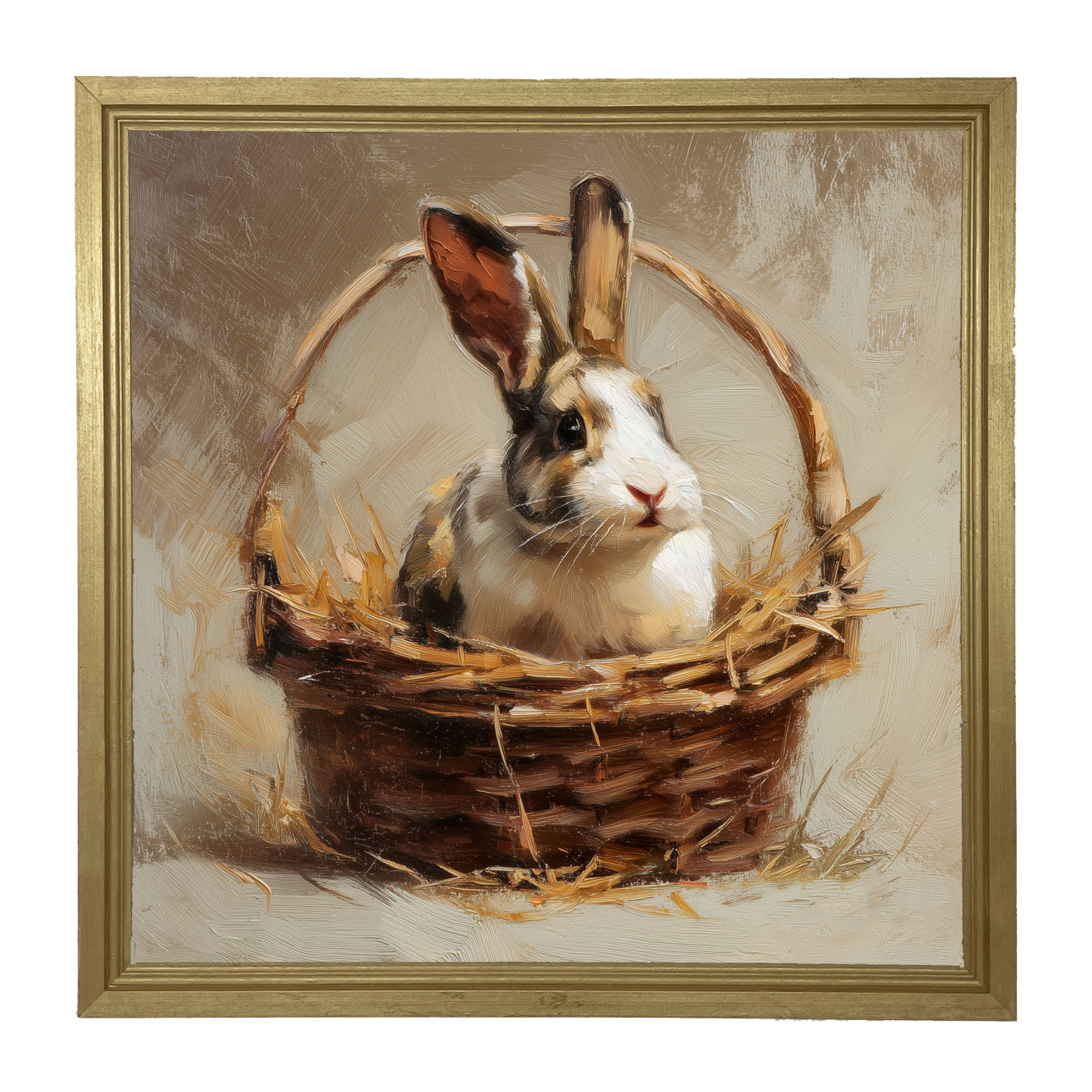 Easter Basket - Bunny - Framed Art