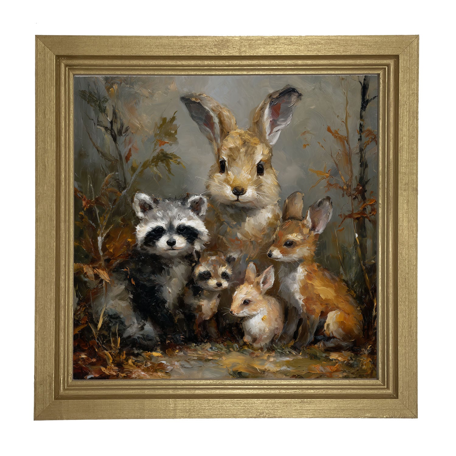 Forest Friends in Autumn - Framed Art
