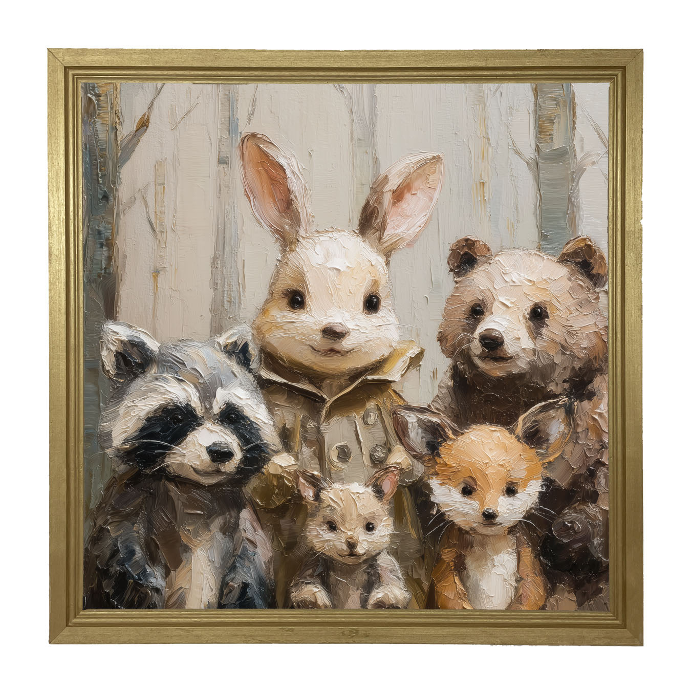 Forest Friends in Winter - Framed Art