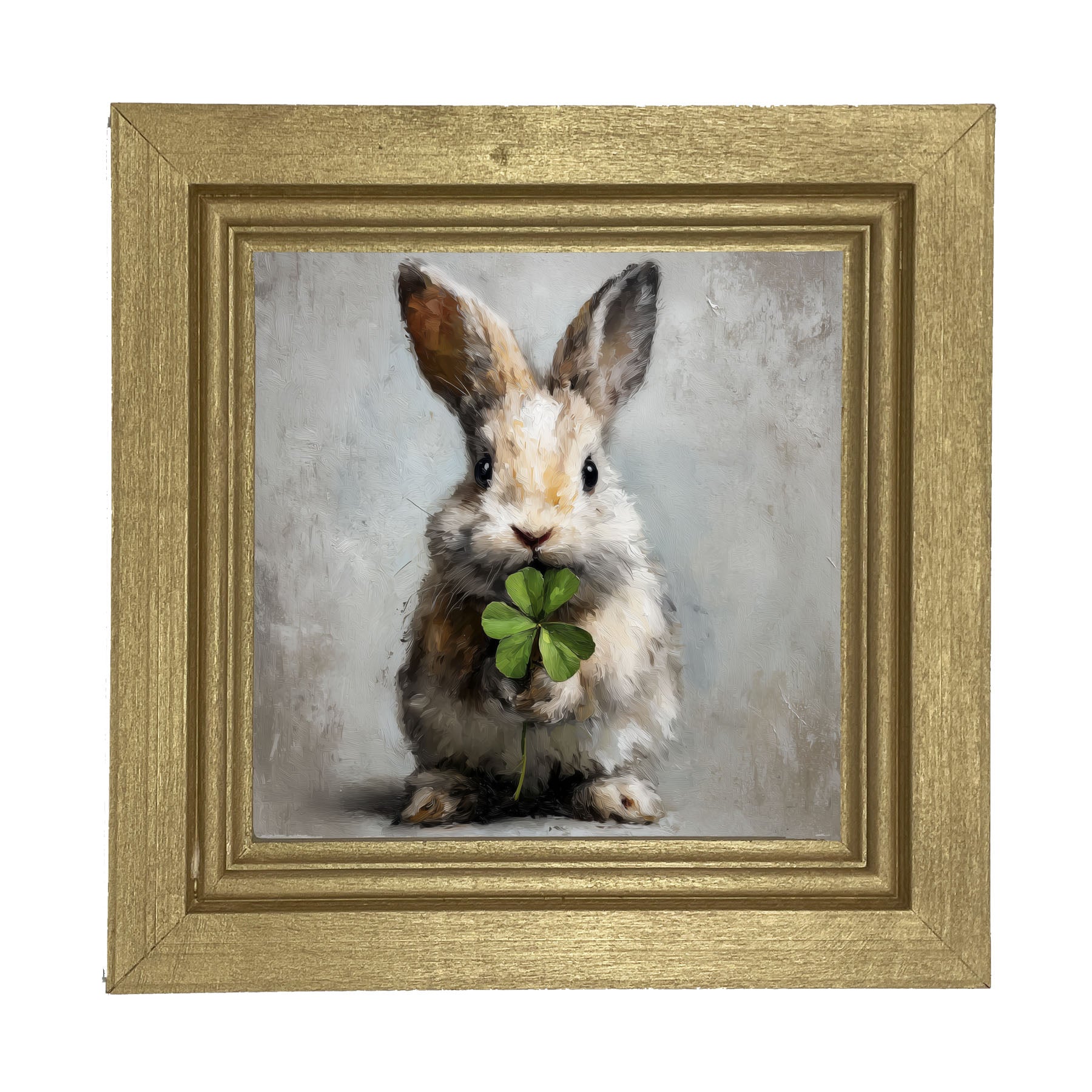 Holiday Bunny - St. Patrick's Day - Framed Art