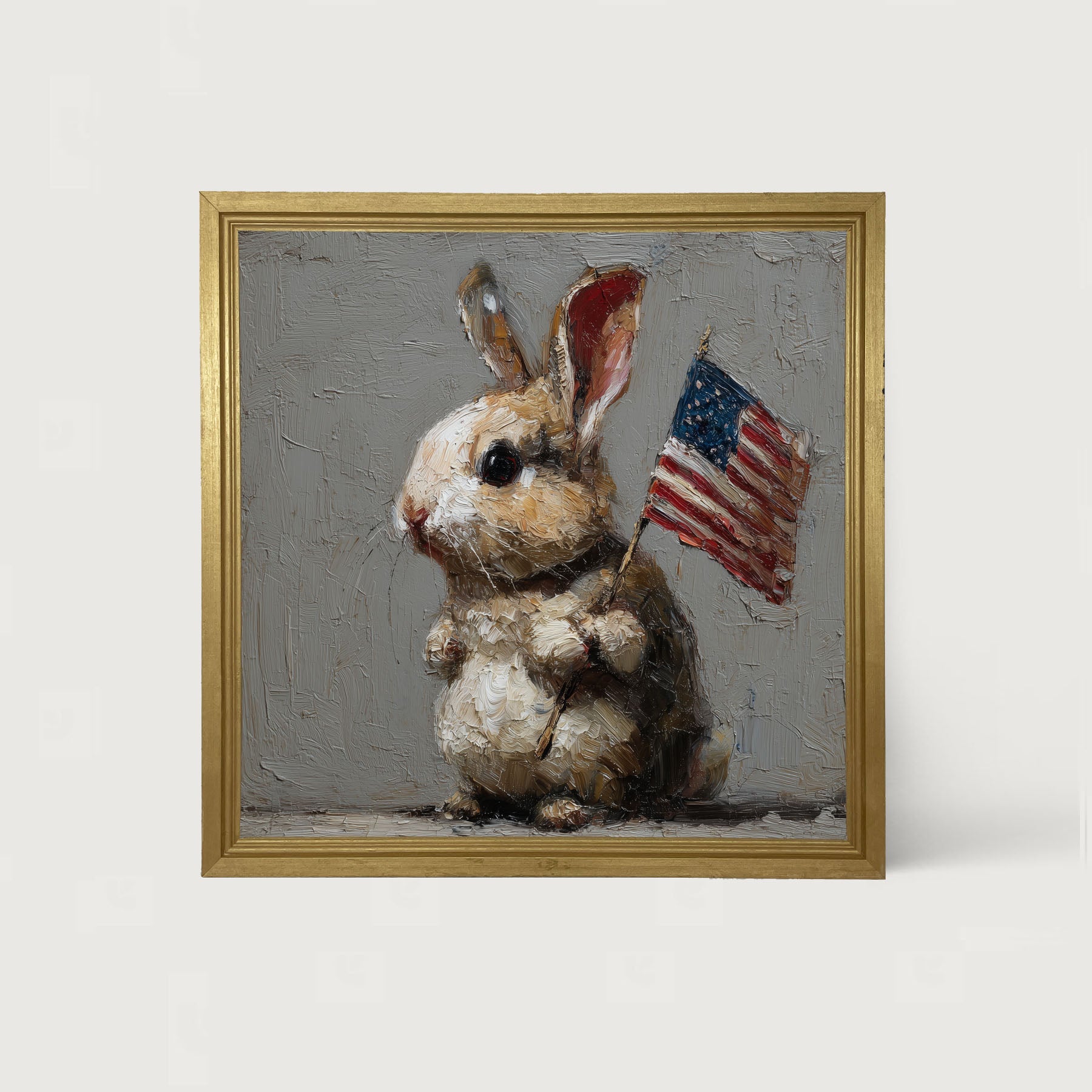 Holiday Bunny - Fourth of July - Framed Art